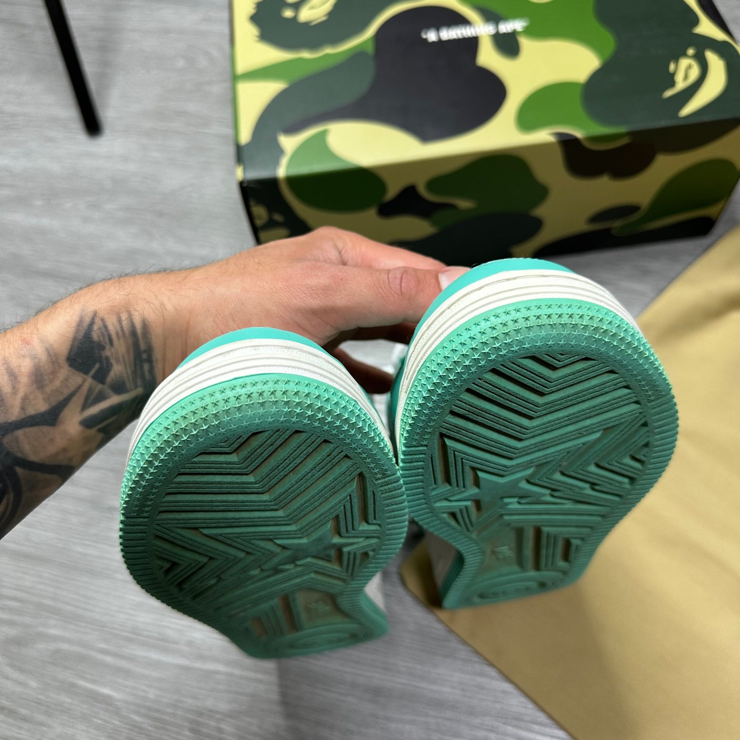A Bathing Ape BAPESTA #4 M1 Green
