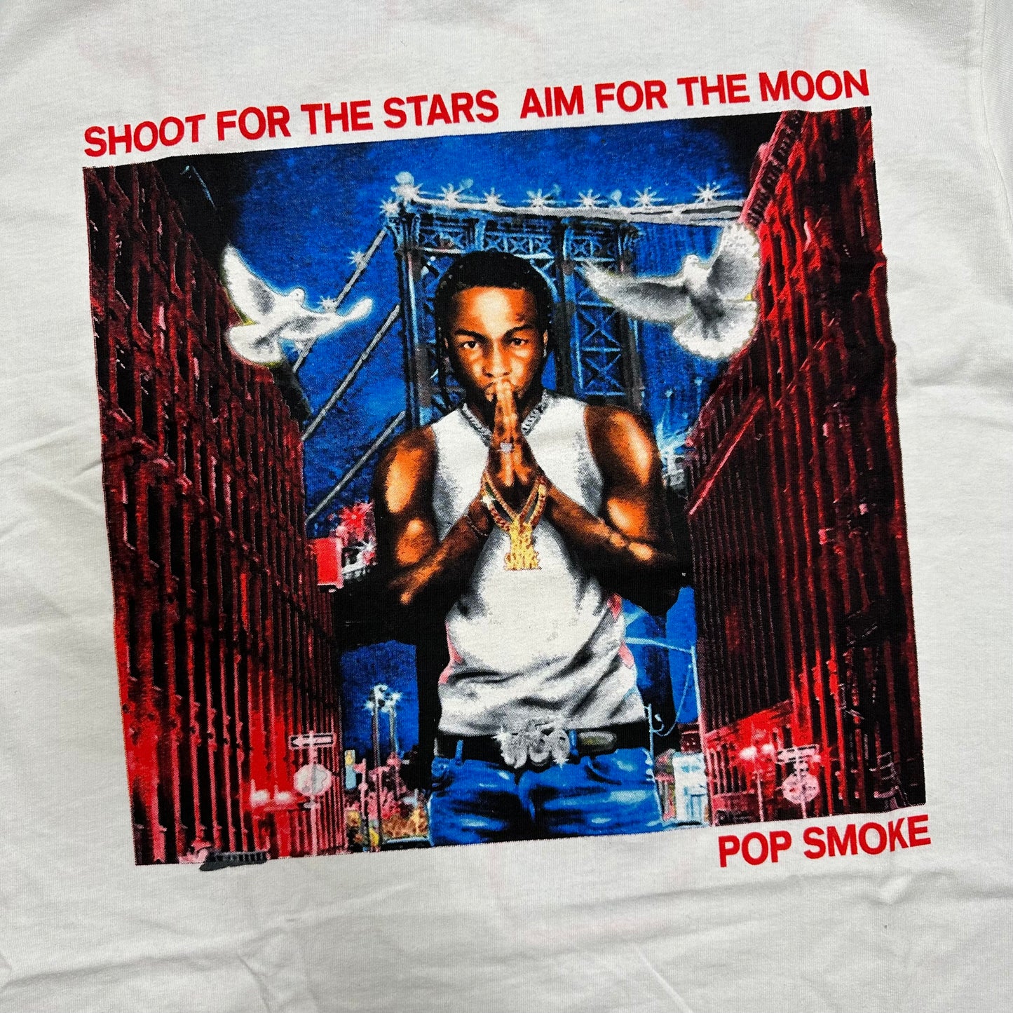 Pop Smoke x Vlone City Tee White