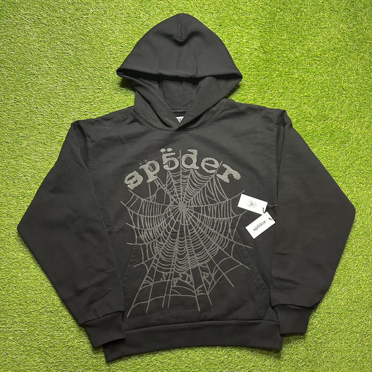 Sp5der Phantom Web Black Hoodie
