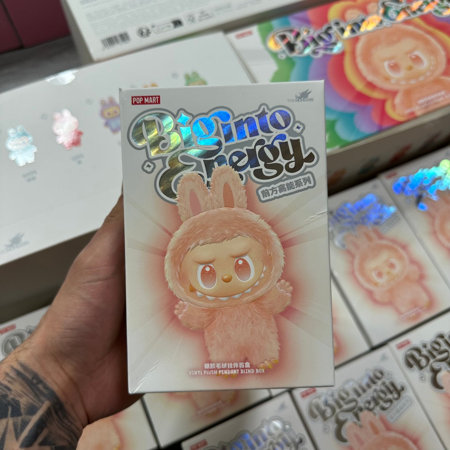 Pop Mart Labubu The Monsters Big into Energy Series Vinyl Plush Pendant Single Blind Box