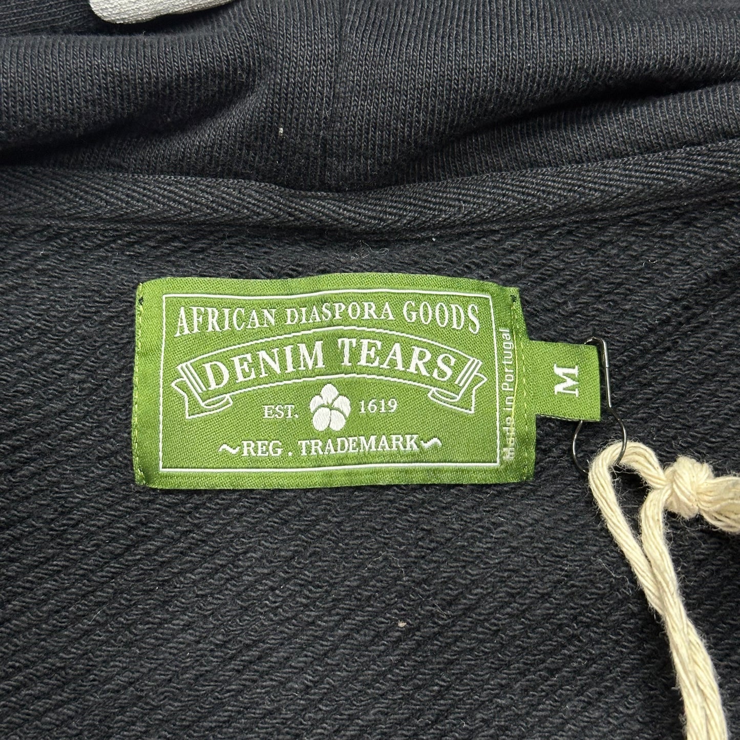 Denim Tears Cotton Wreath Zip Hoodie Black