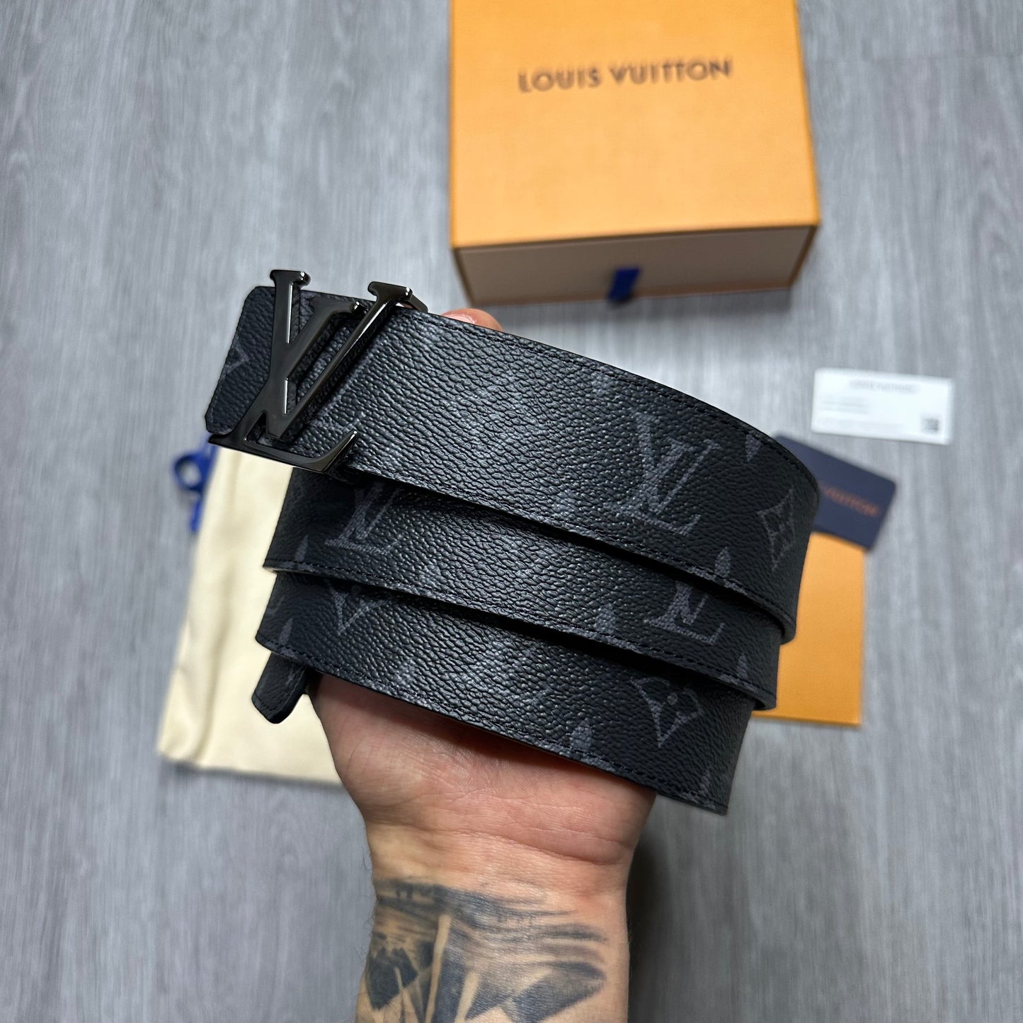 Louis Vuitton LV Initiales 40mm Reversible Belt Monogram Eclipse