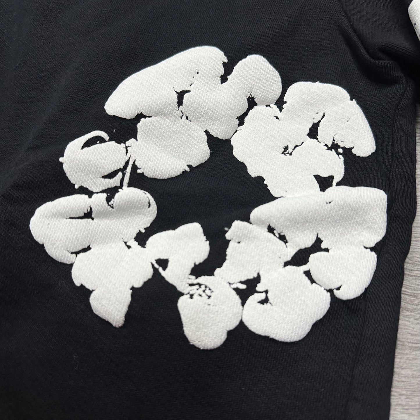 Denim Tears Cotton Wreath Zip Hoodie Black