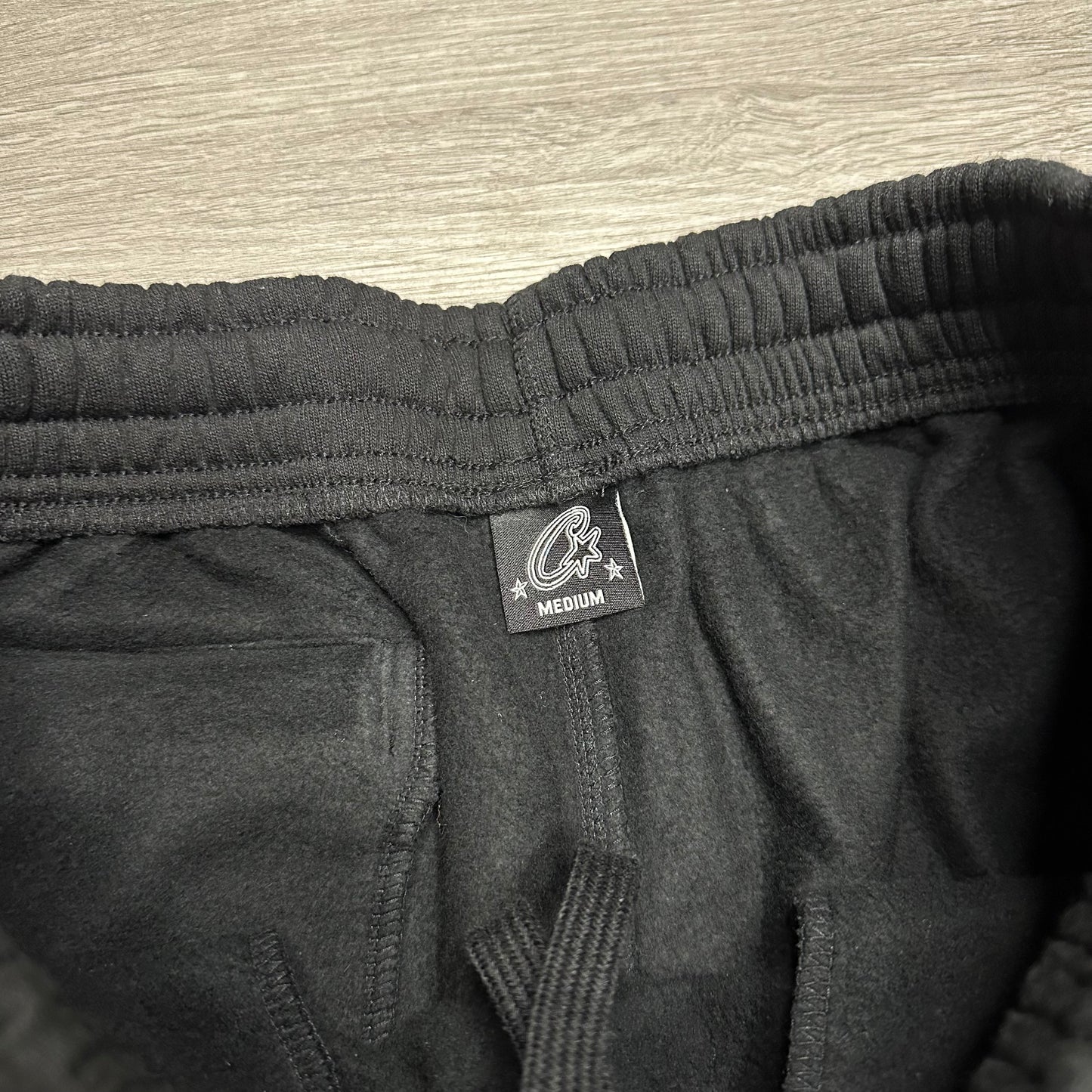 Corteiz Superior Royale Open Hem Pant Black