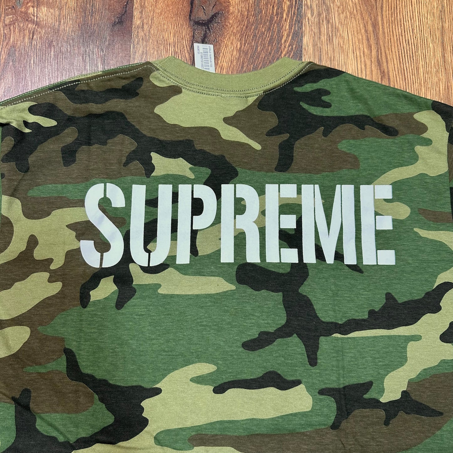 Supreme World Famous Tee Woodland Camo