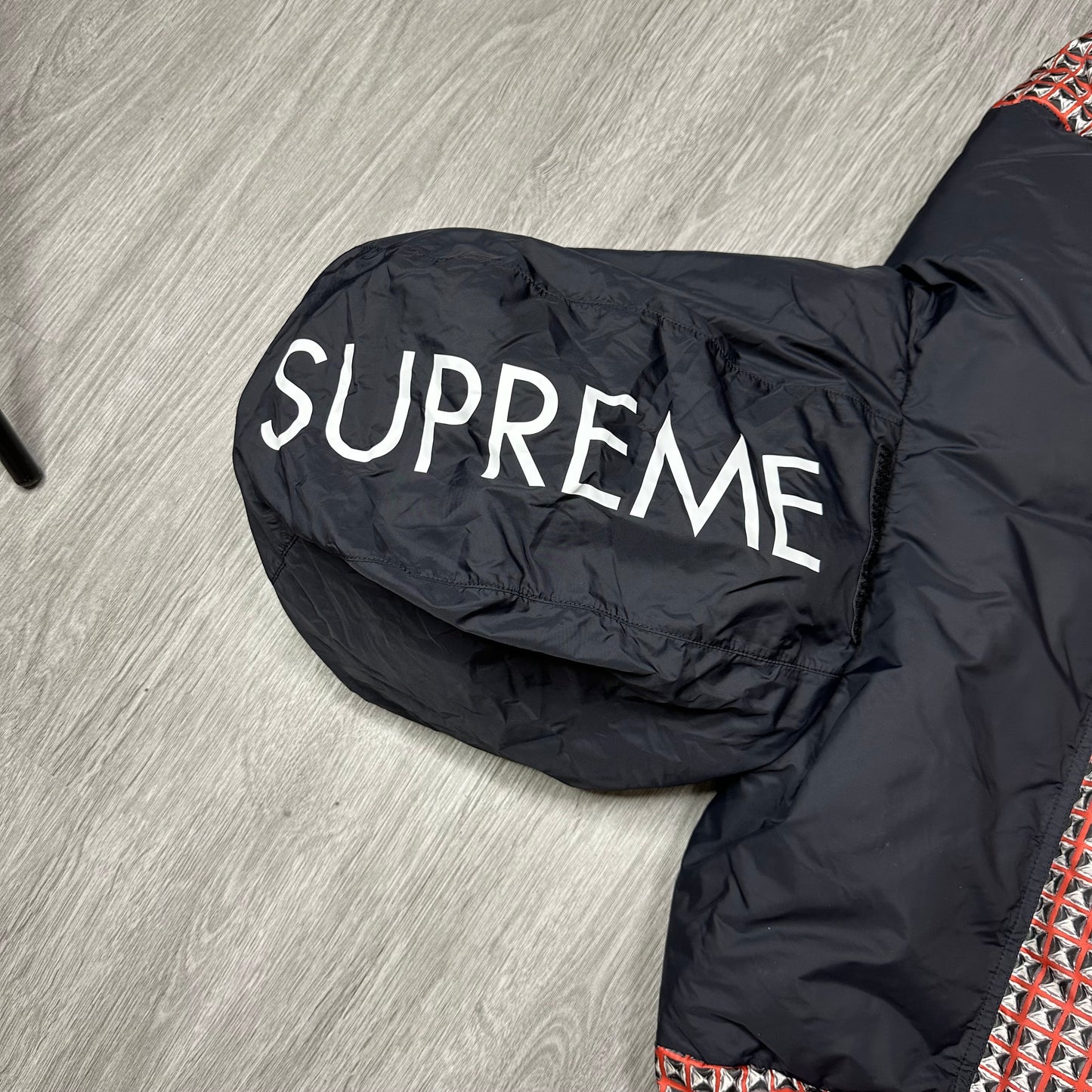 Supreme The North Face Studded Nuptse Jacket Red