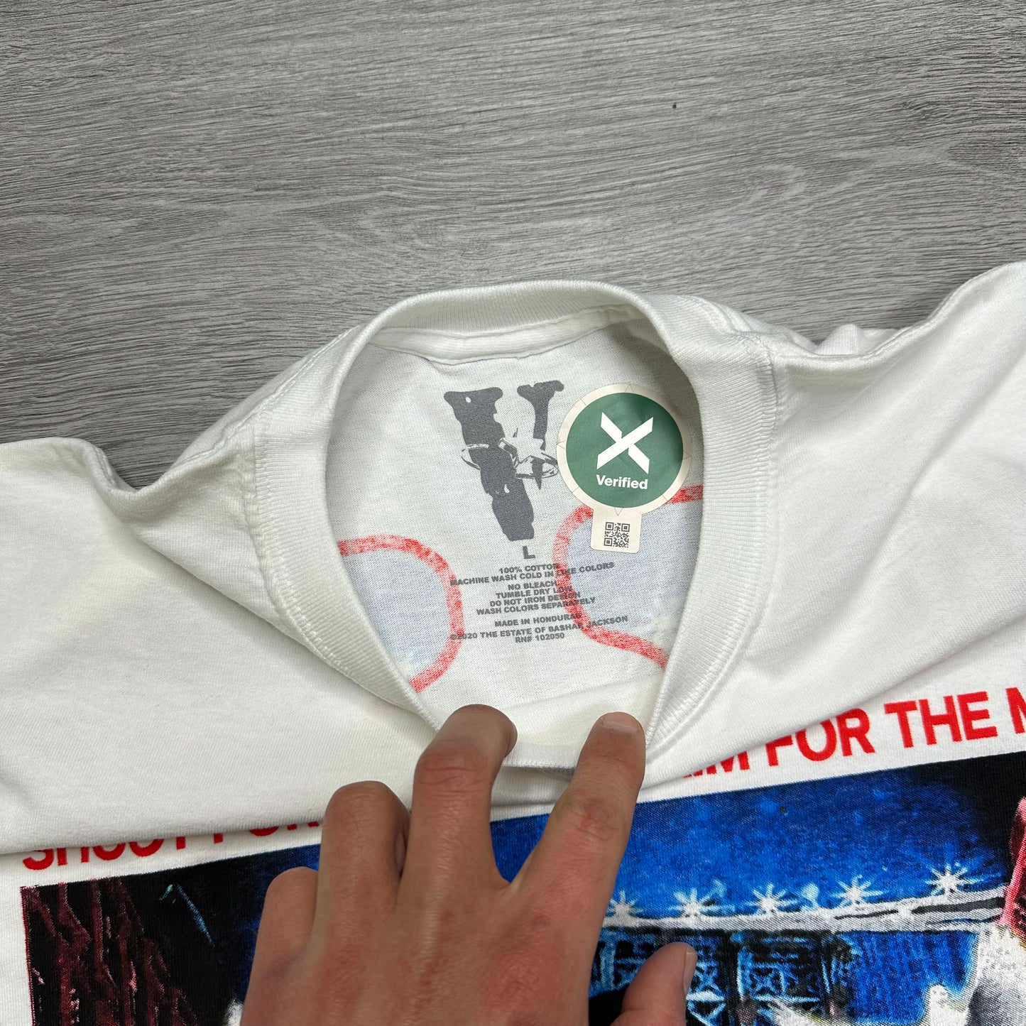 Pop Smoke x Vlone City Tee White