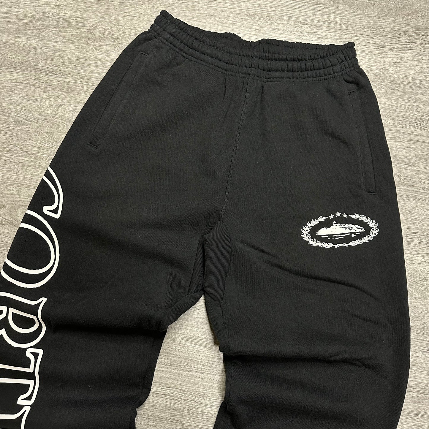 Corteiz Superior Royale Open Hem Pant Black