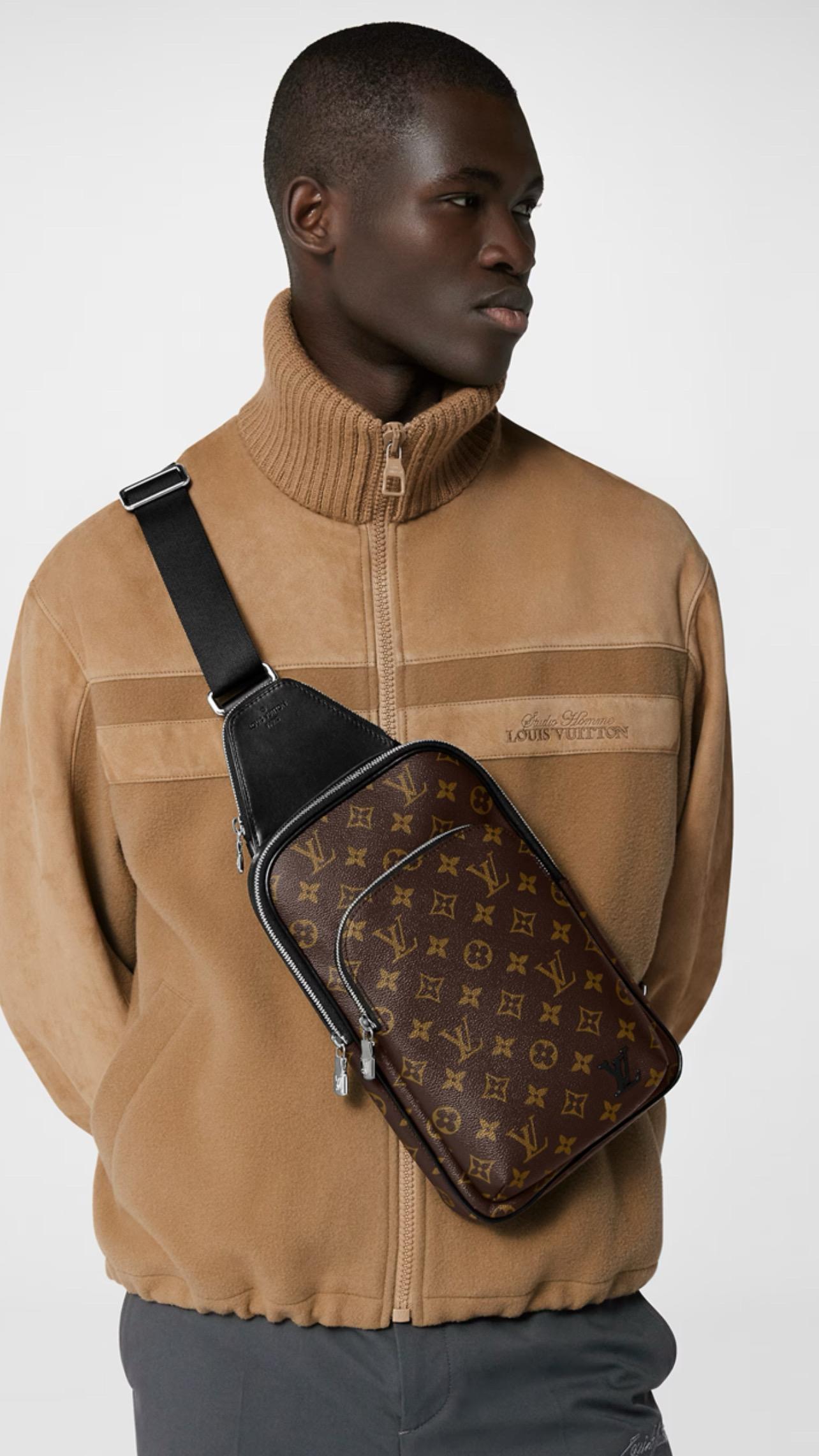 Louis Vuitton Avenue Sling Bag Monogram Macassar Brown