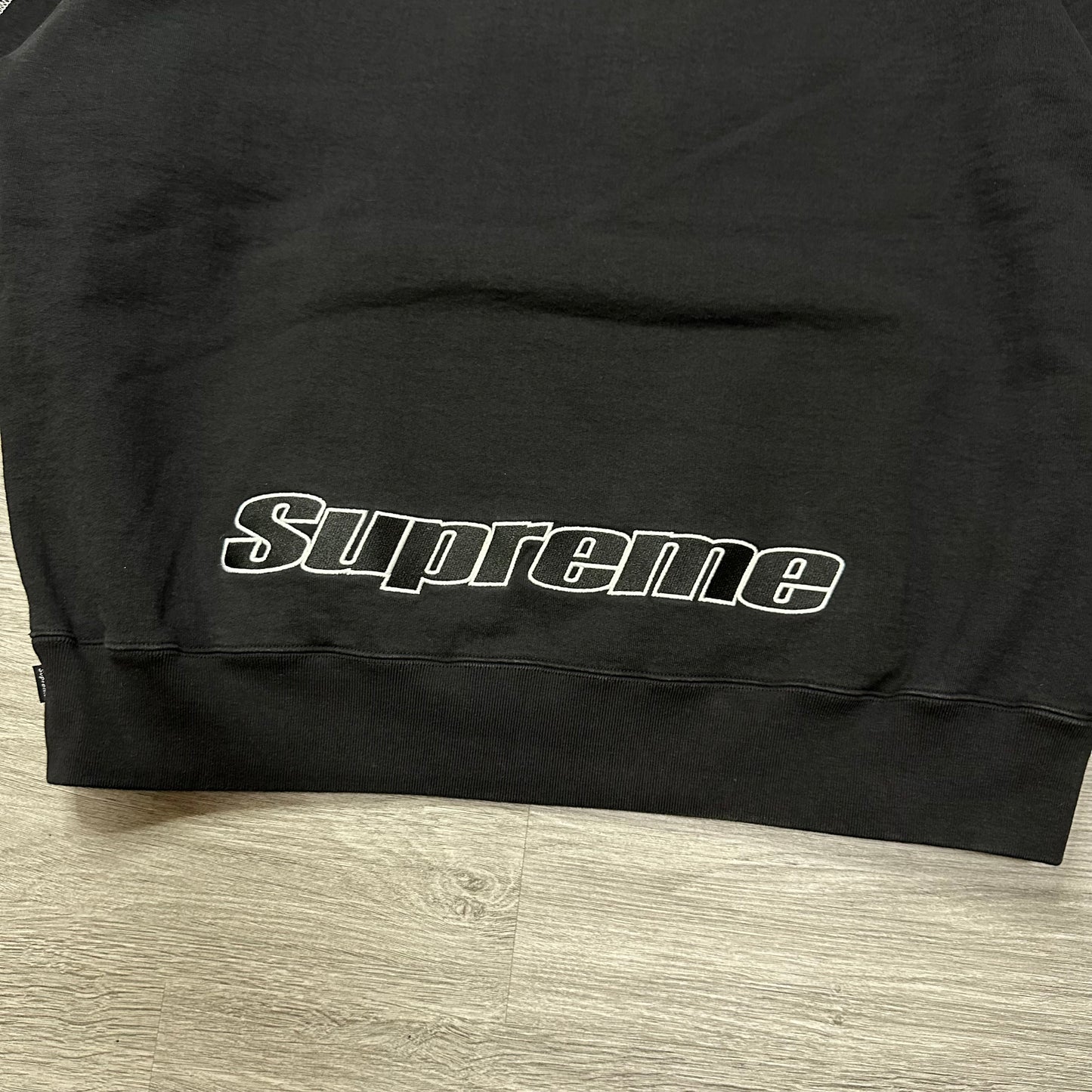 Supreme Overlock Hooded Sweatshirt Black