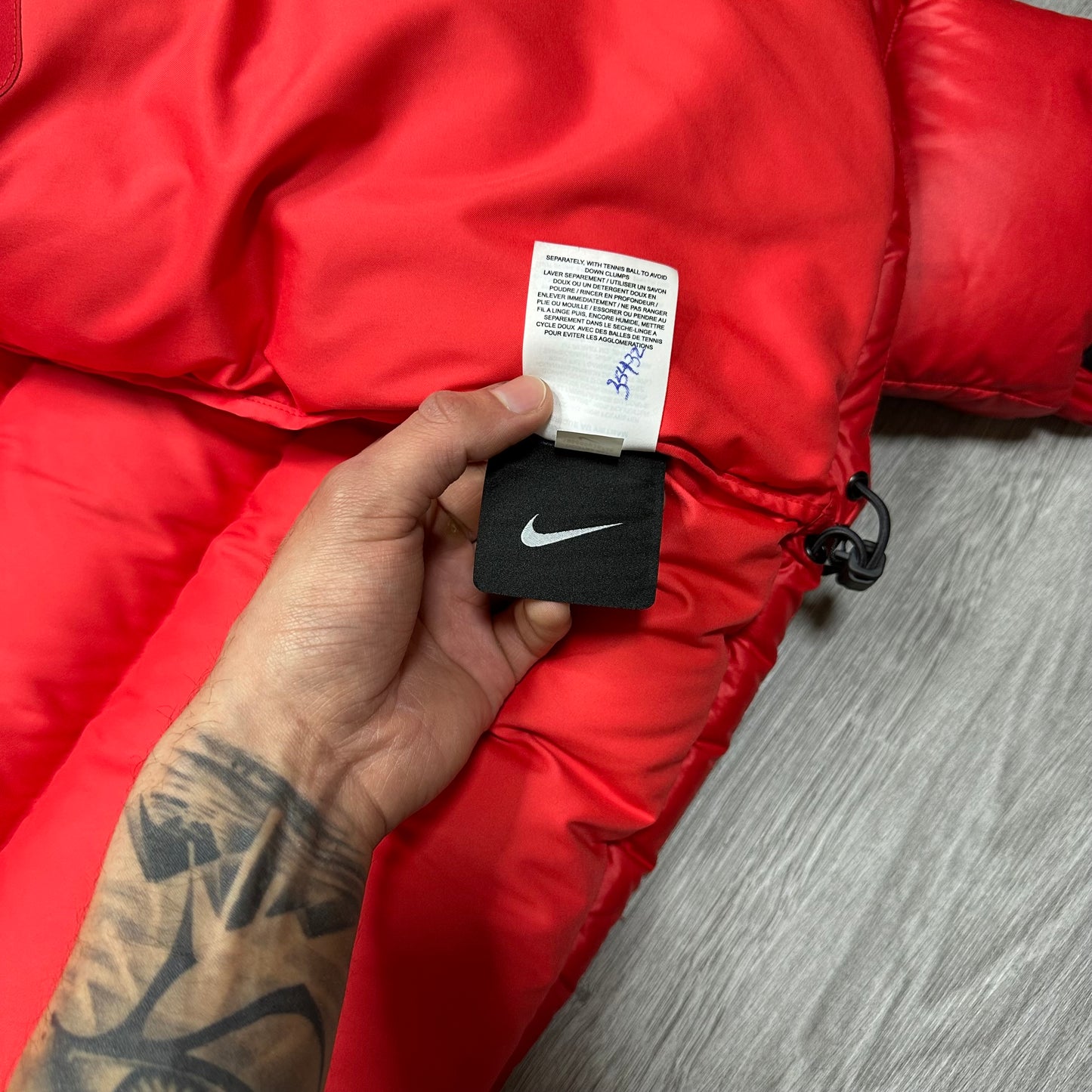 Nike x Drake NOCTA Sunset Puffer Jacket Red