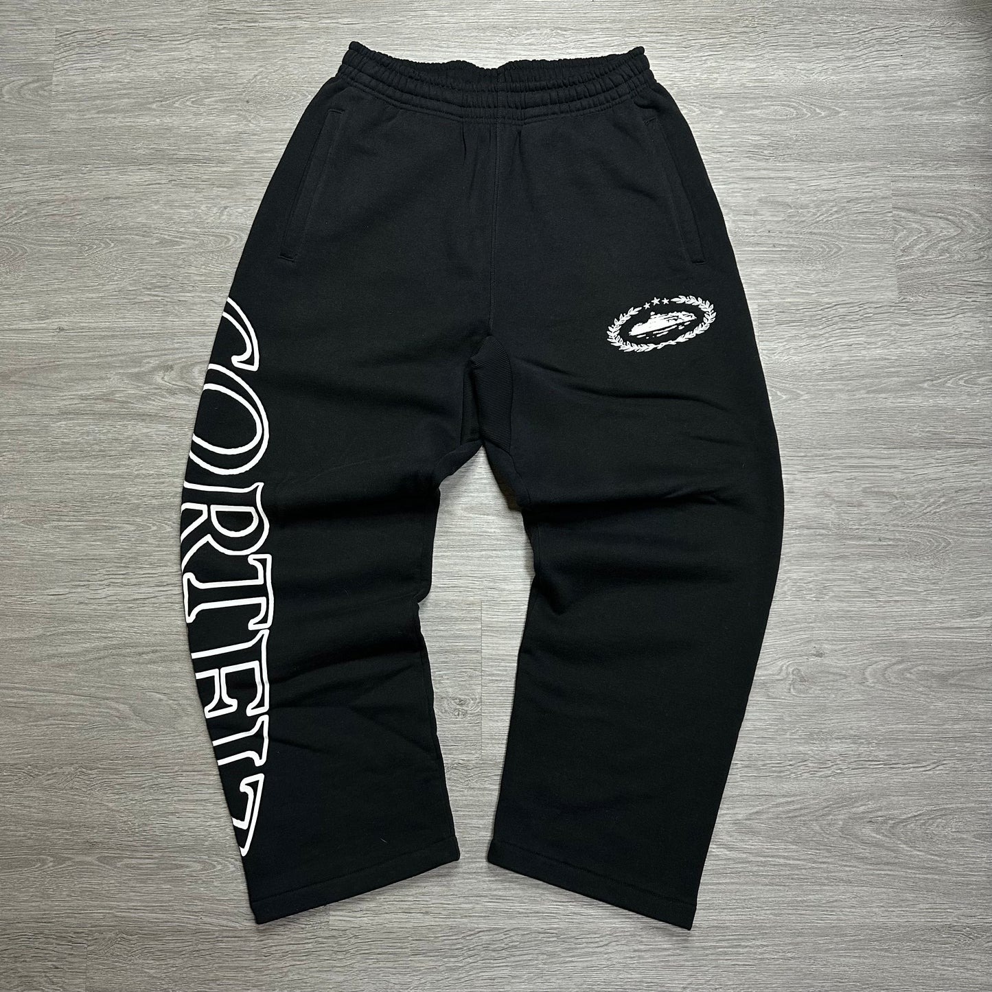 Corteiz Superior Royale Open Hem Pant Black