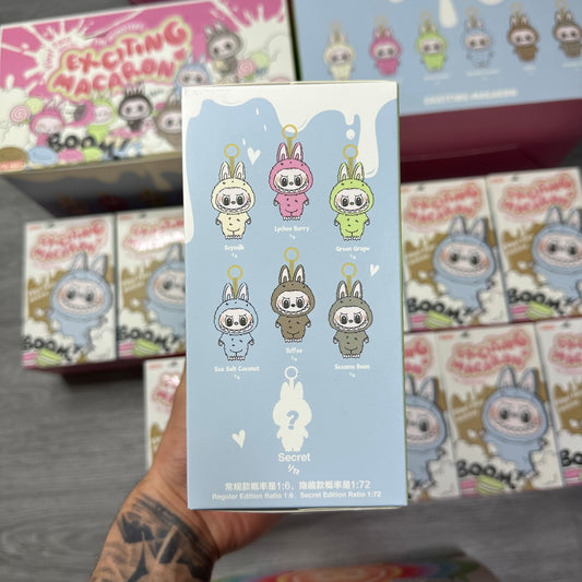 Pop Mart Labubu The Monsters Exciting Macaron Vinyl Plush Pendant Single Blind Box