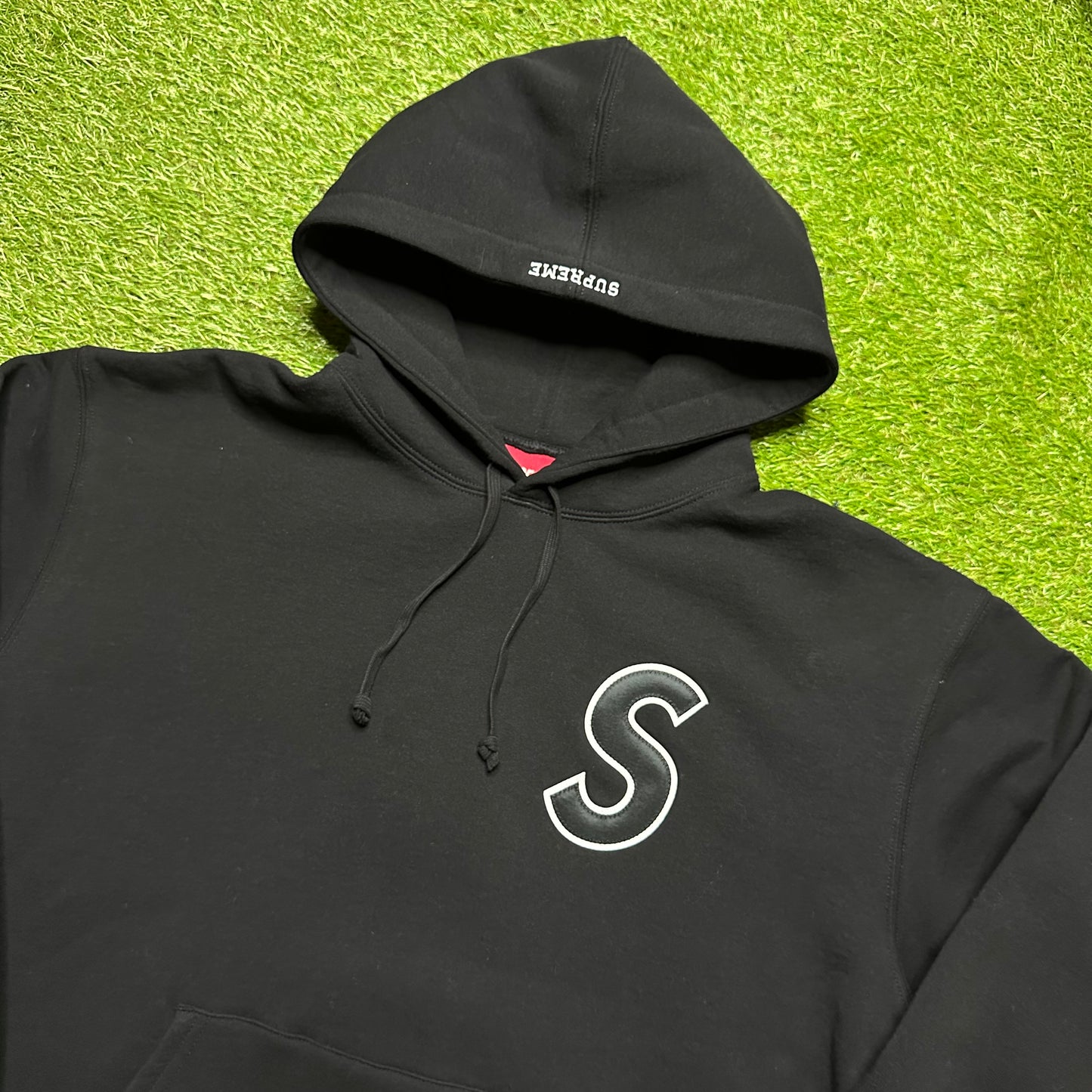 Supreme S Logo Hooded Sweatshirt Black