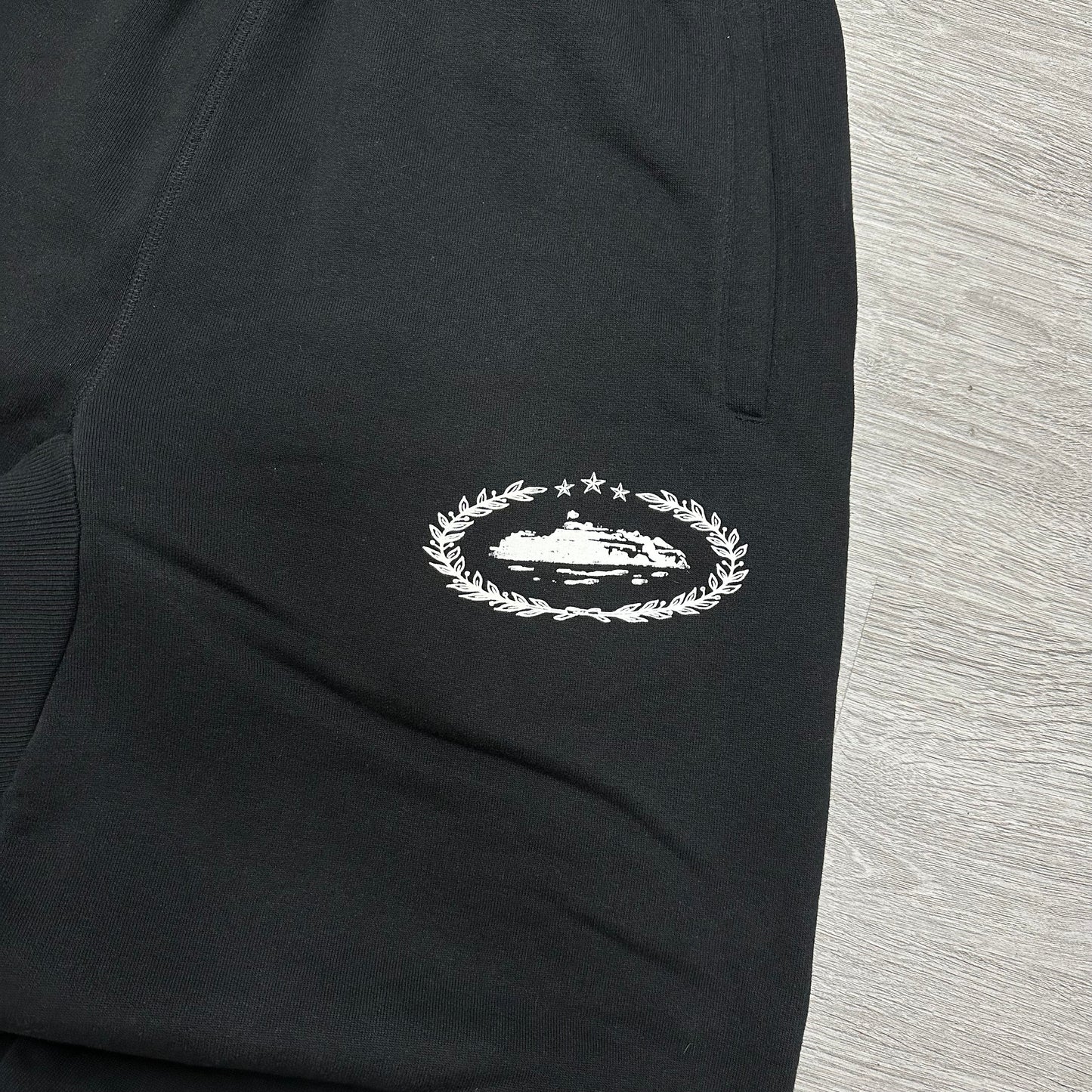 Corteiz Superior Royale Open Hem Pant Black