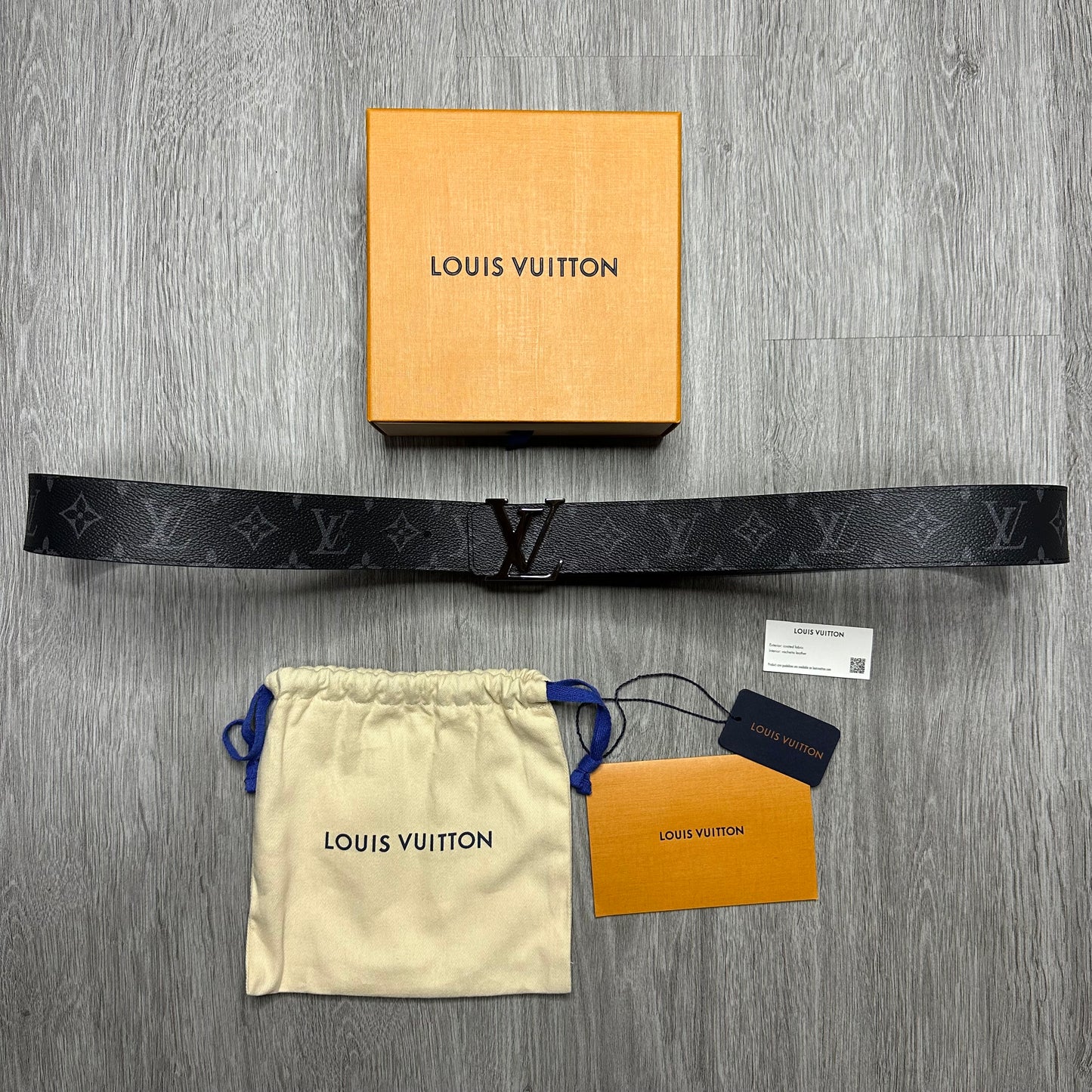 Louis Vuitton LV Initiales 40mm Reversible Belt Monogram Eclipse