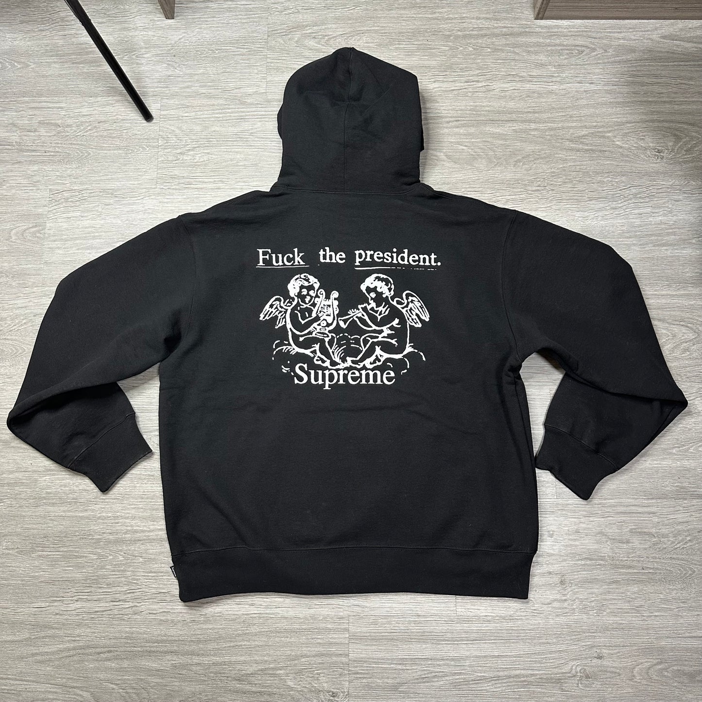 Supreme President Hooded Sweatshirt Black