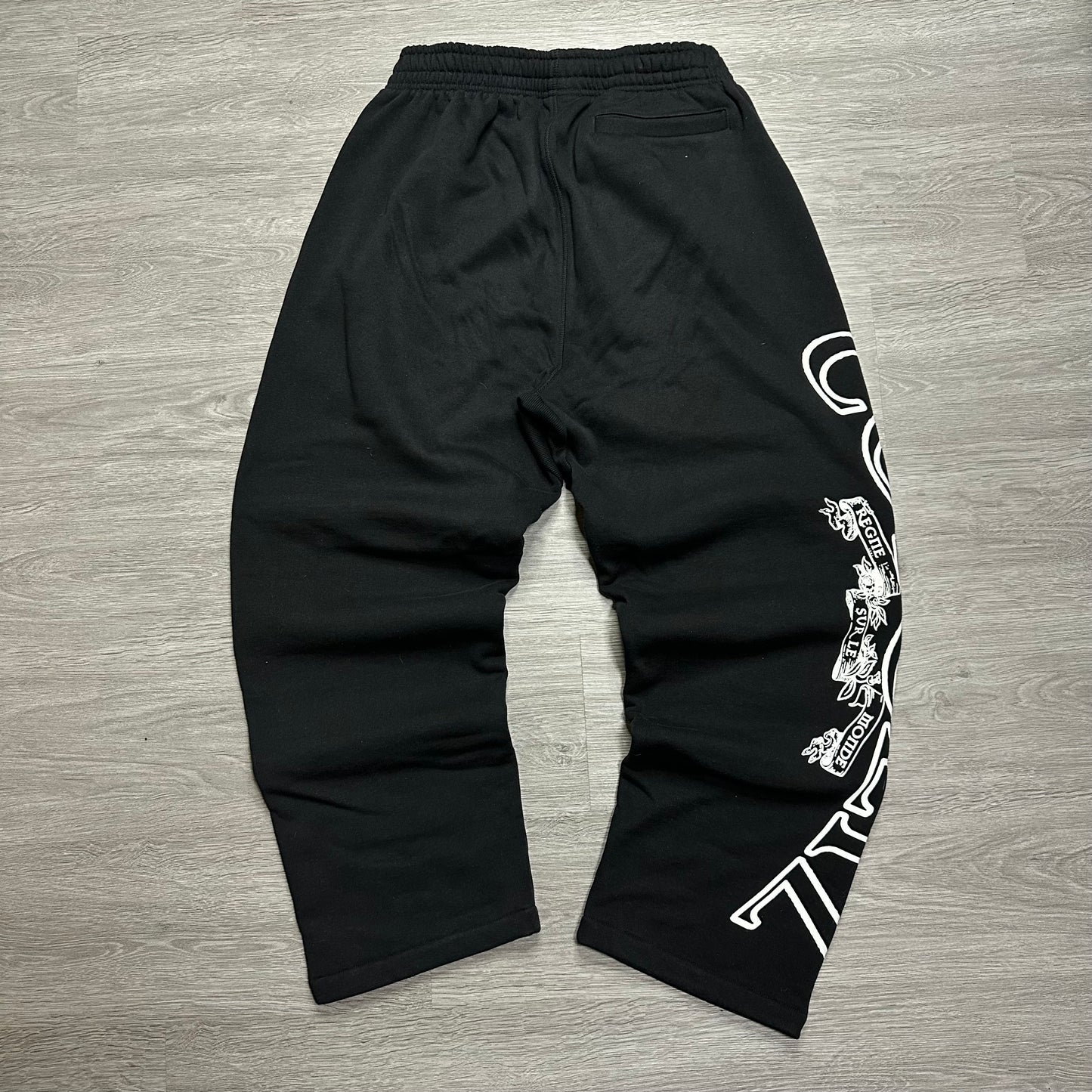 Corteiz Superior Royale Open Hem Pant Black