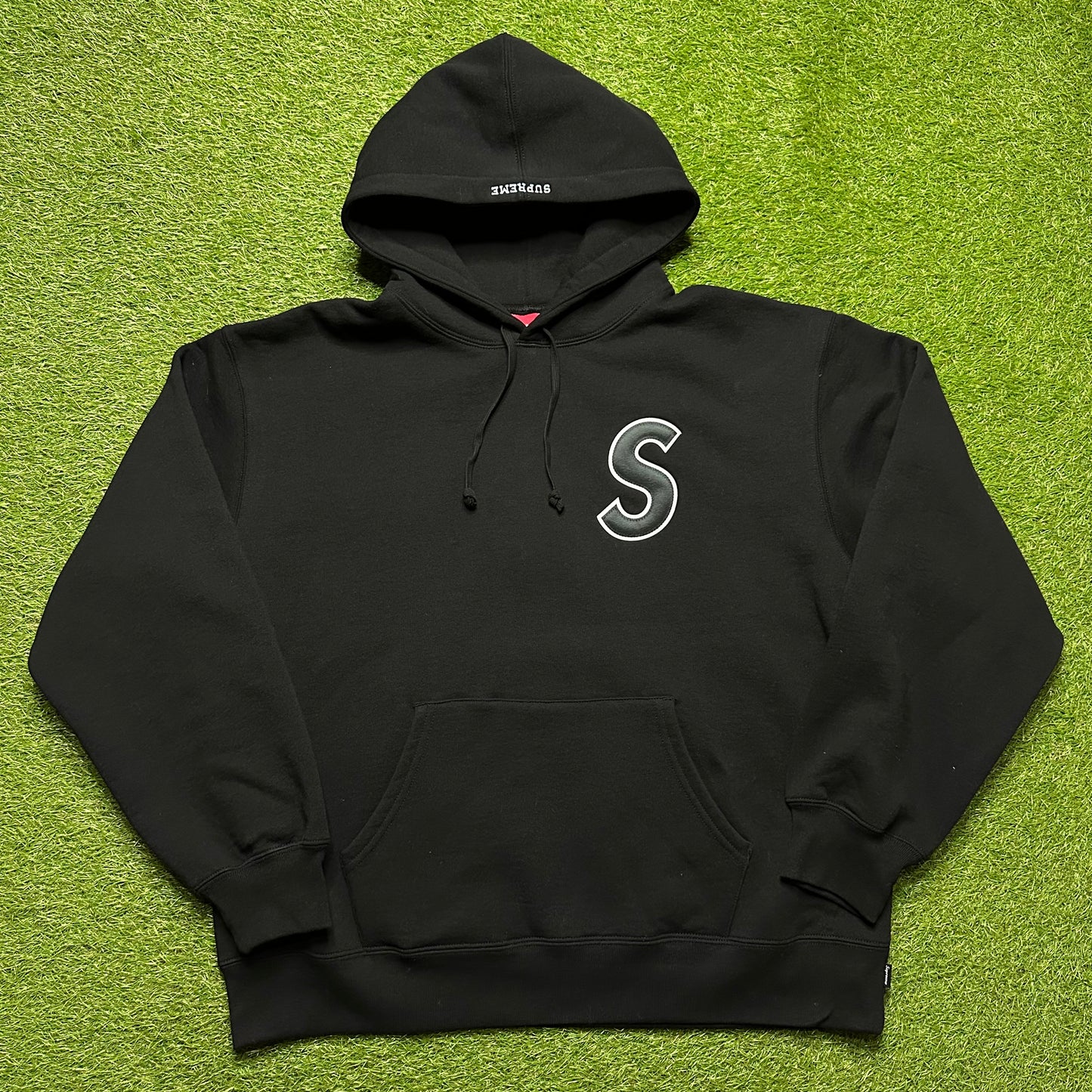 Supreme S Logo Hooded Sweatshirt Black