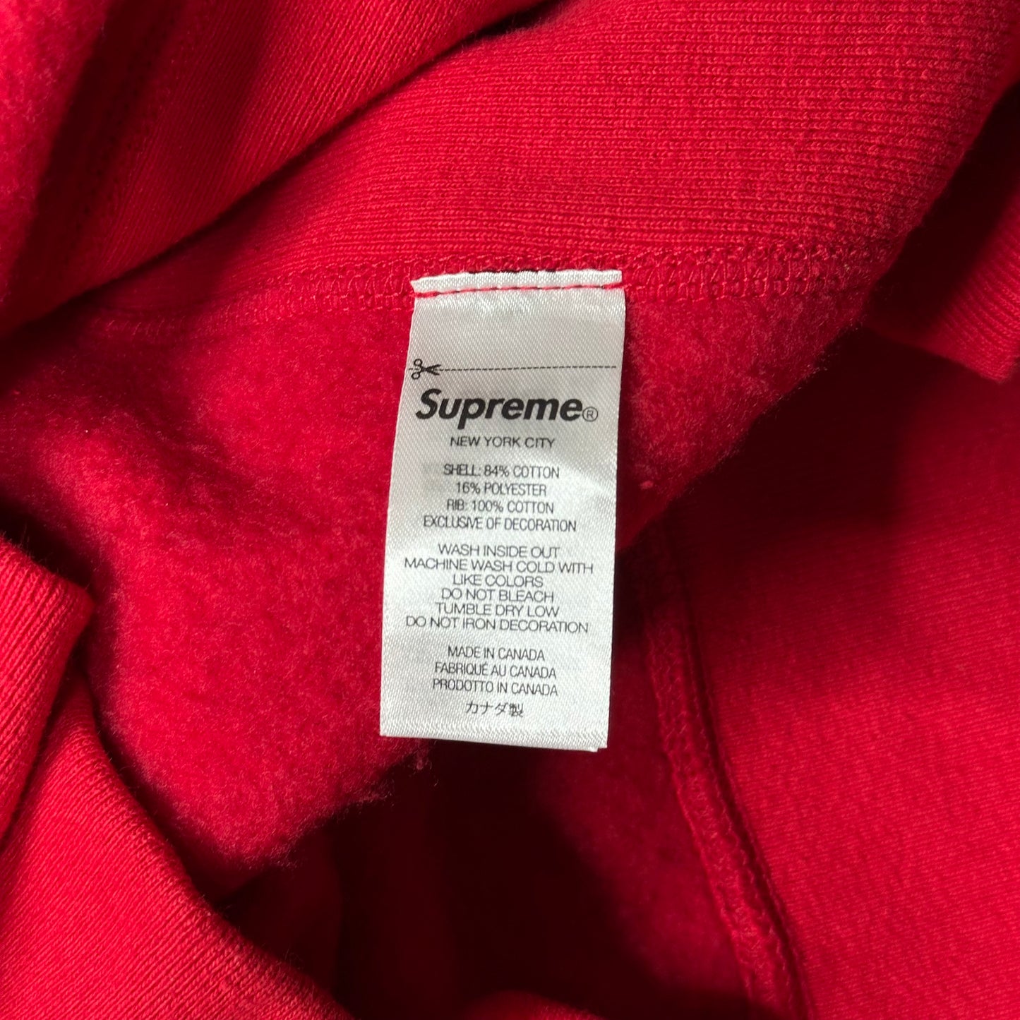 Supreme ‘Preme Hooded Sweatshirt Red