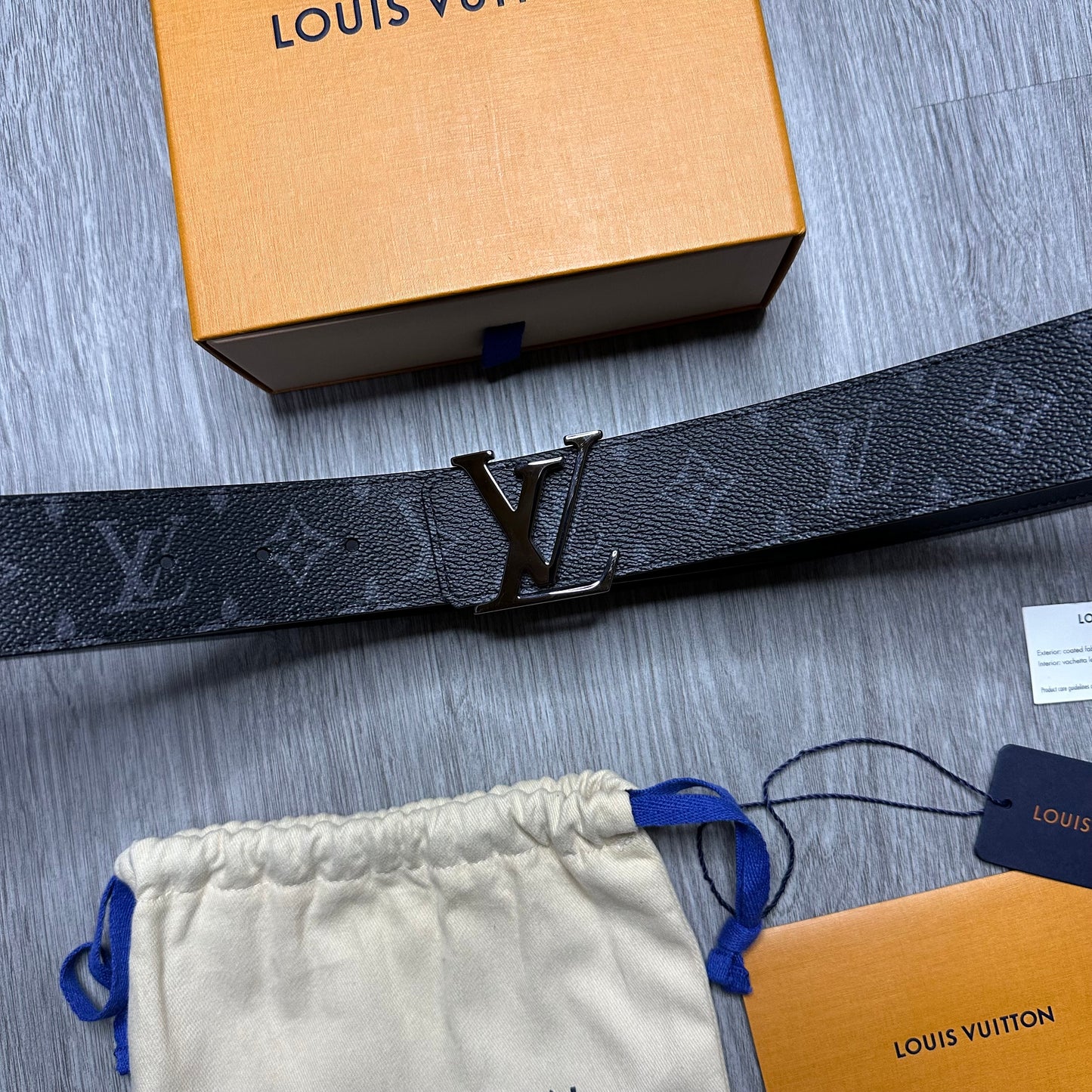 Louis Vuitton LV Initiales 40mm Reversible Belt Monogram Eclipse