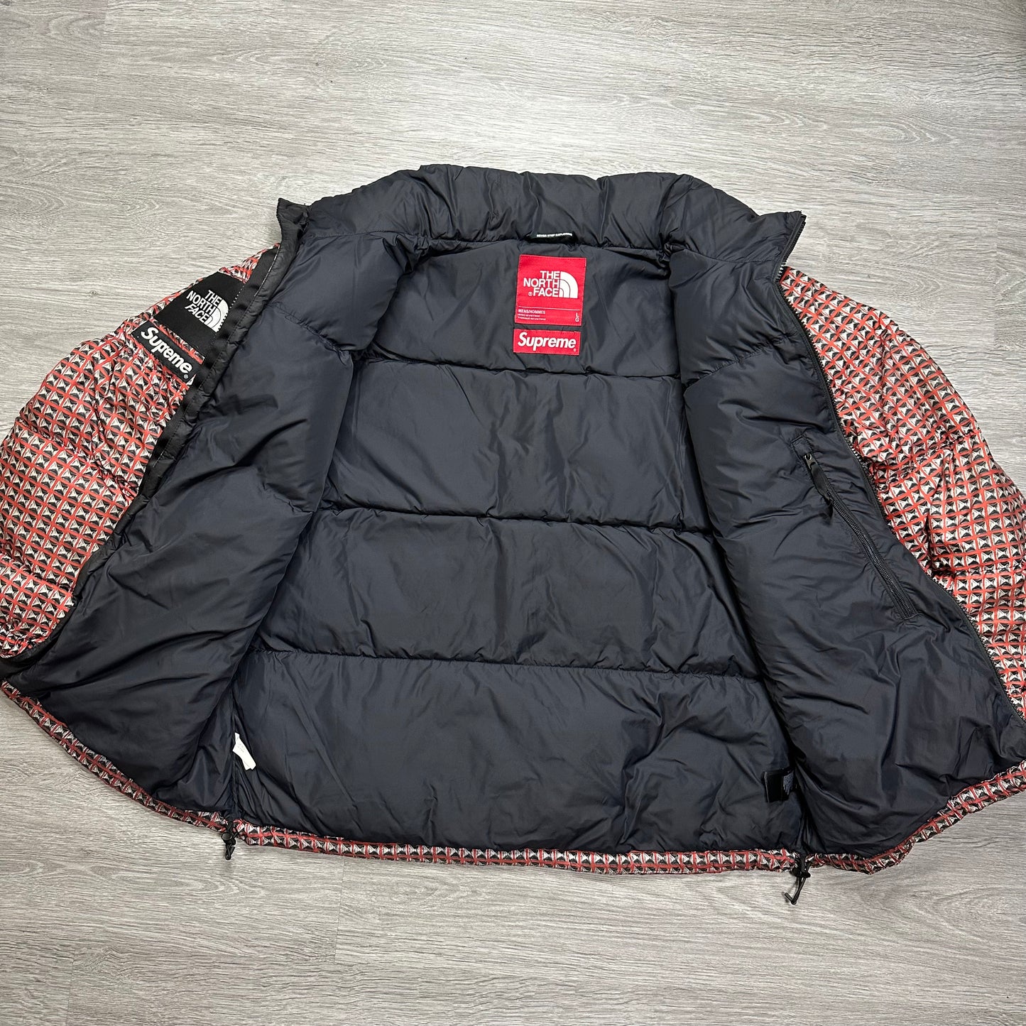 Supreme The North Face Studded Nuptse Jacket Red