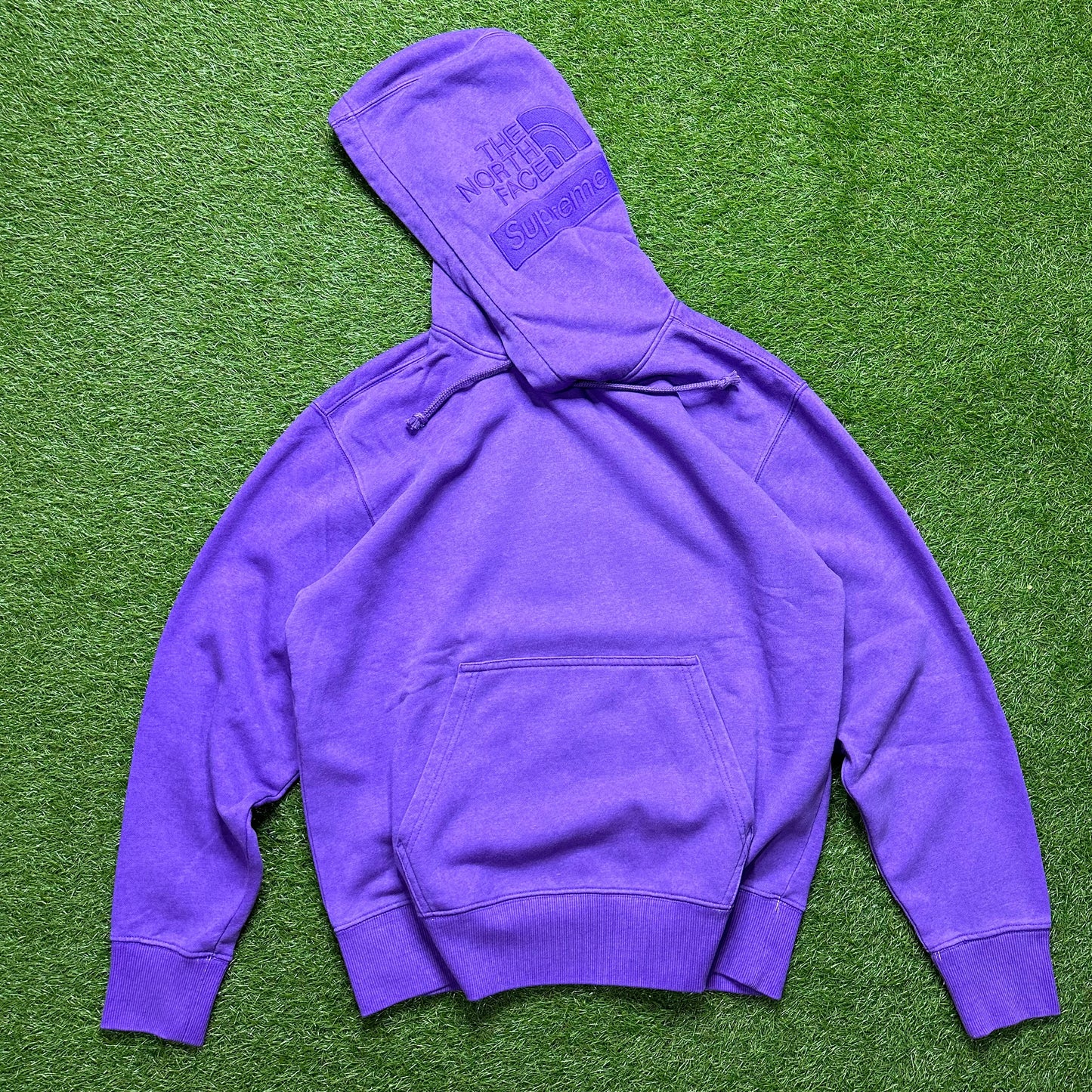 Supreme The North Face Pigment Printed Hooded Sweatshirt Purple