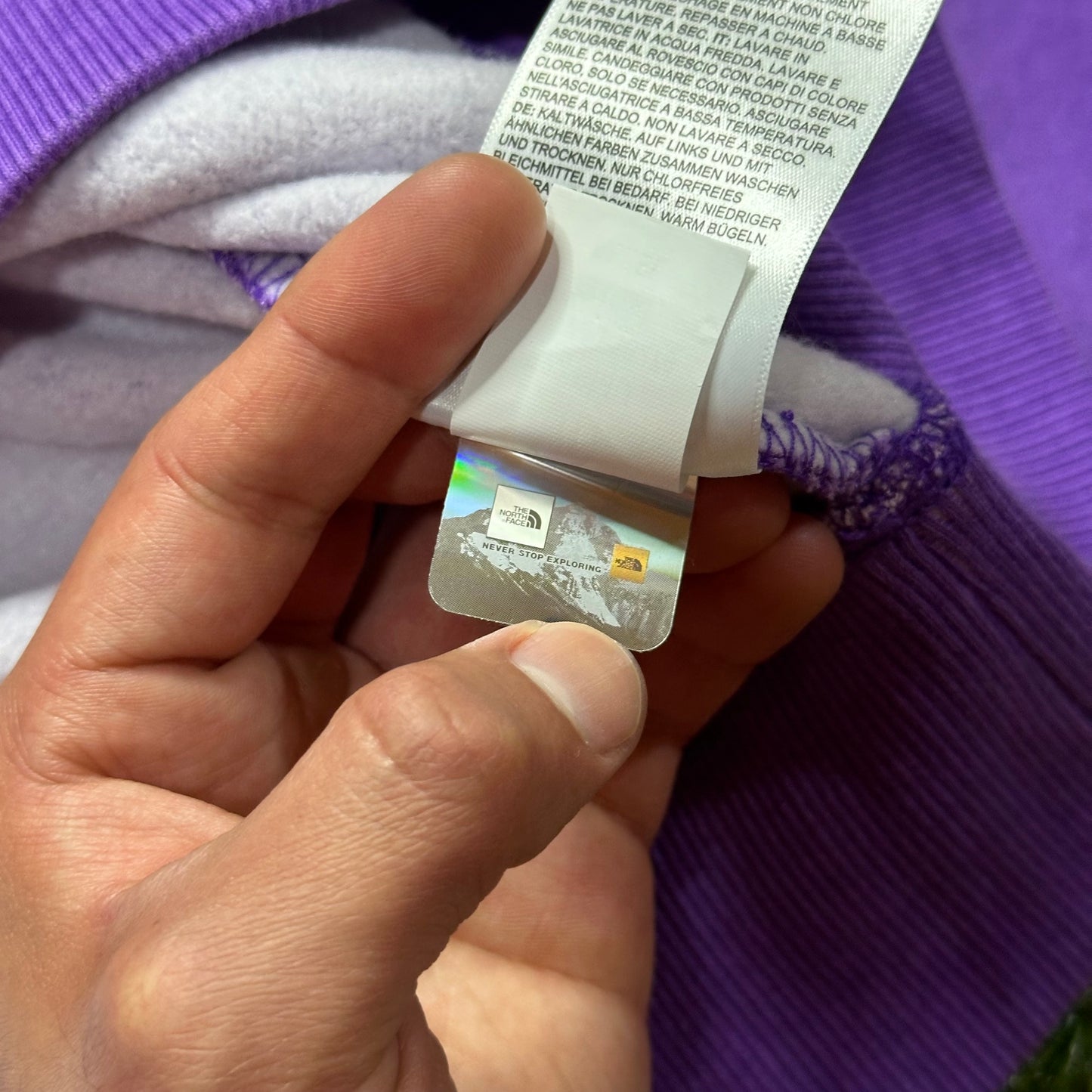 Supreme The North Face Pigment Printed Hooded Sweatshirt Purple