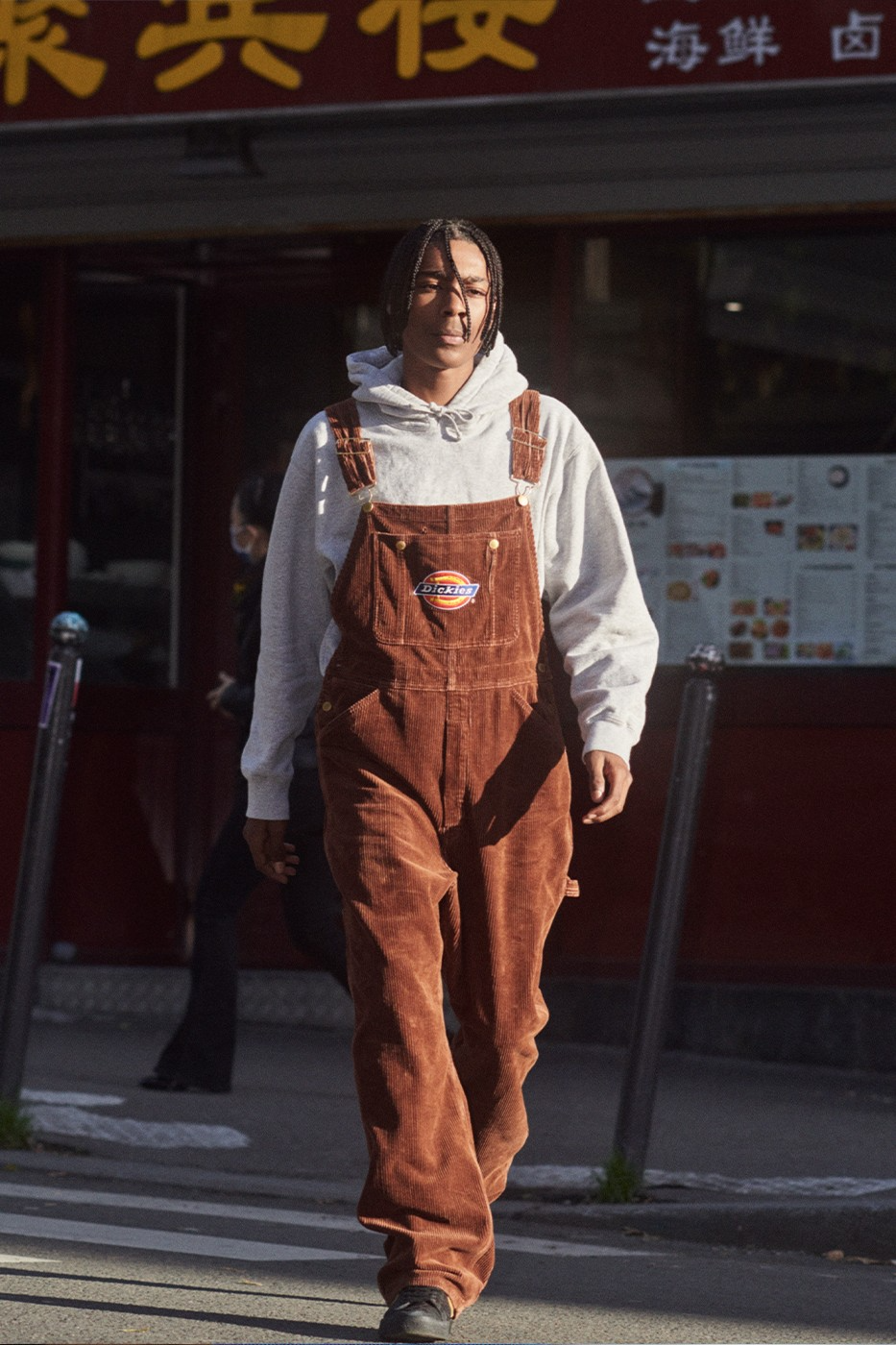 Supreme Dickies Corduroy Overalls White