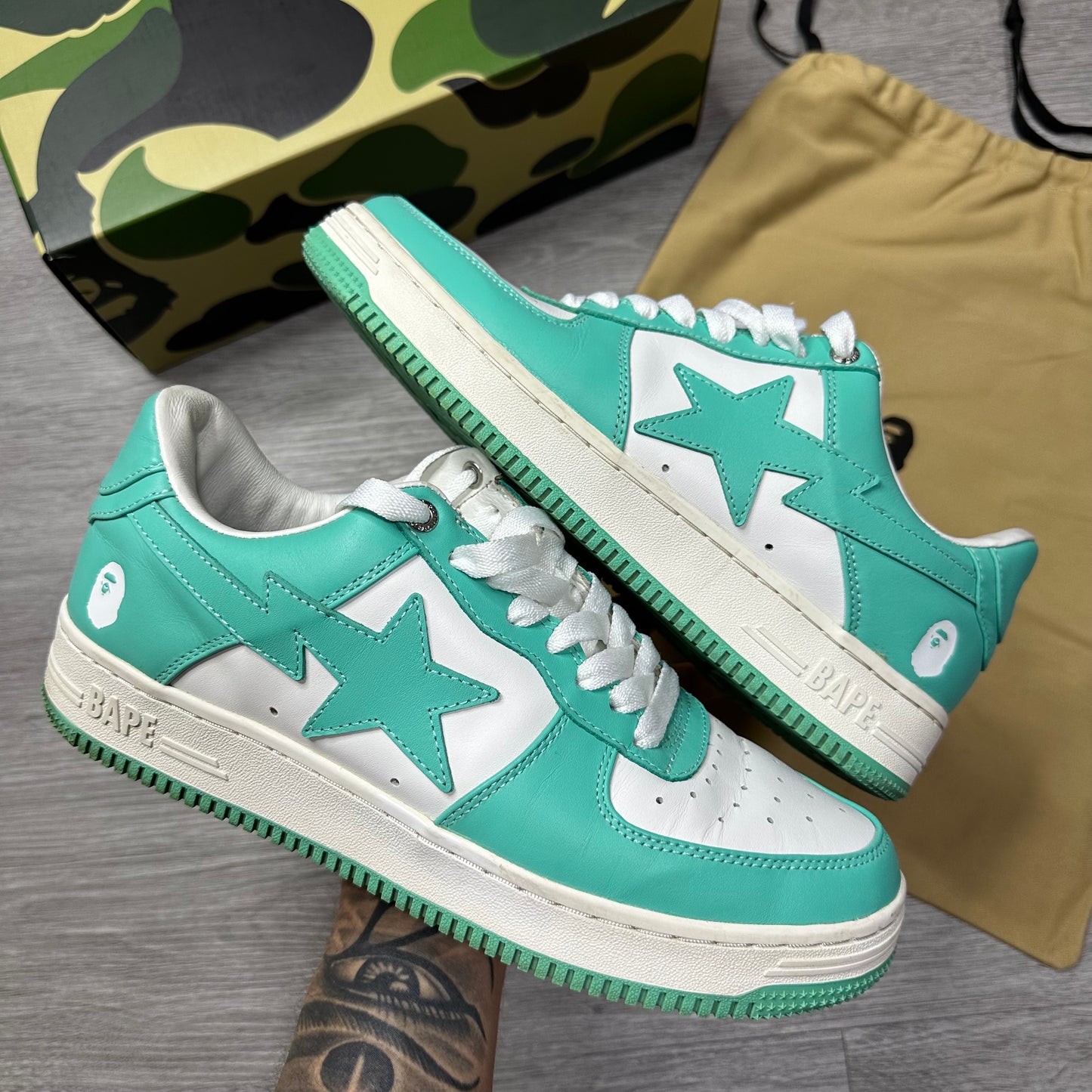 A Bathing Ape BAPESTA #4 M1 Green