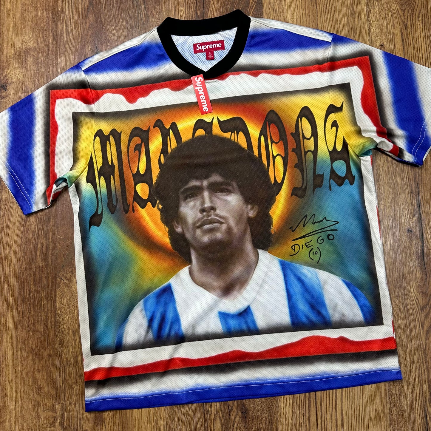 Supreme Maradona Soccer Jersey Multicolor