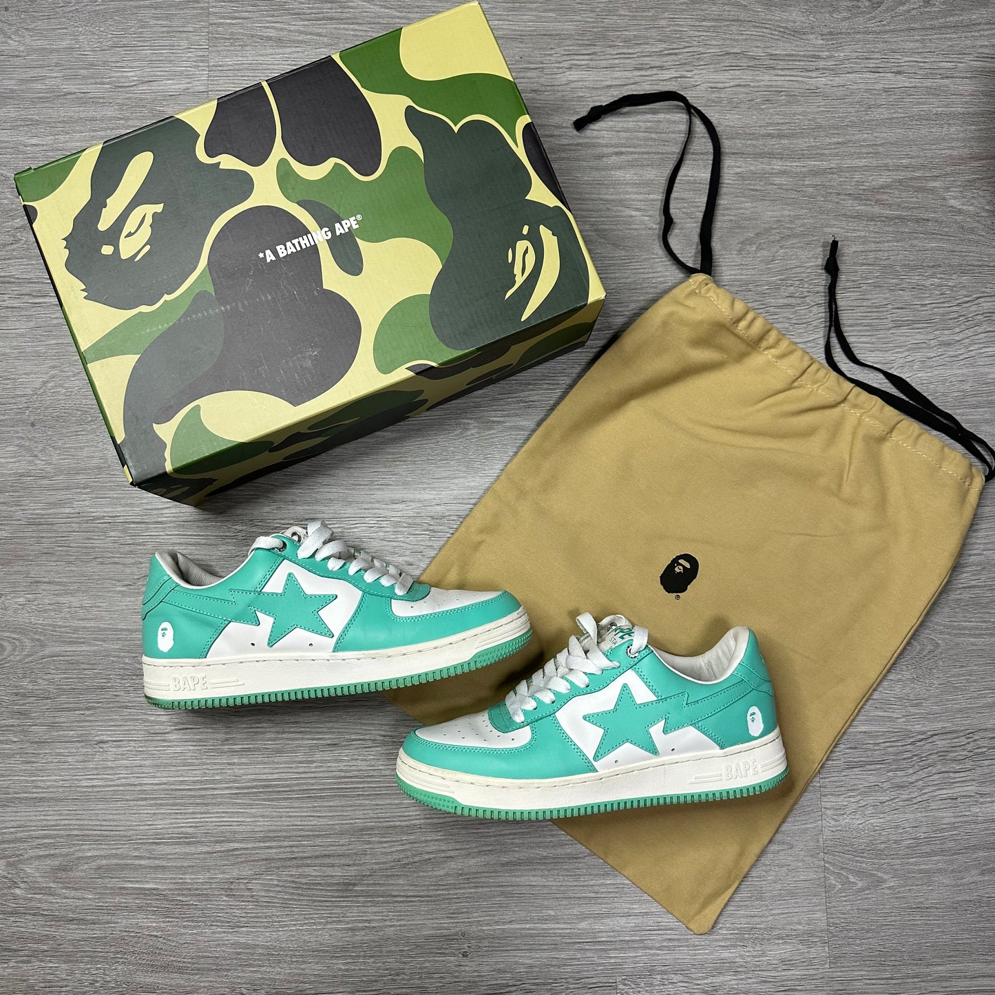 A Bathing Ape BAPESTA #4 M1 Green