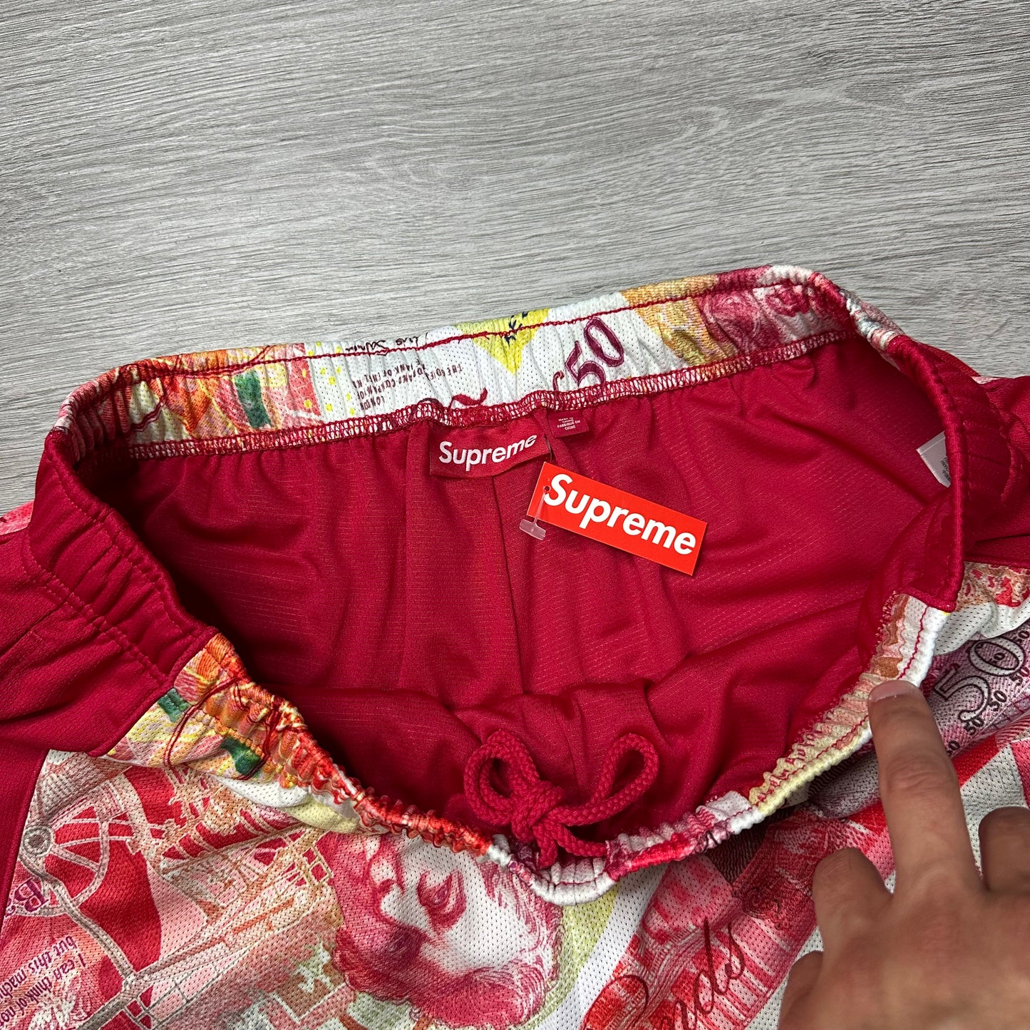 Supreme Pounds Soccer Shorts Red