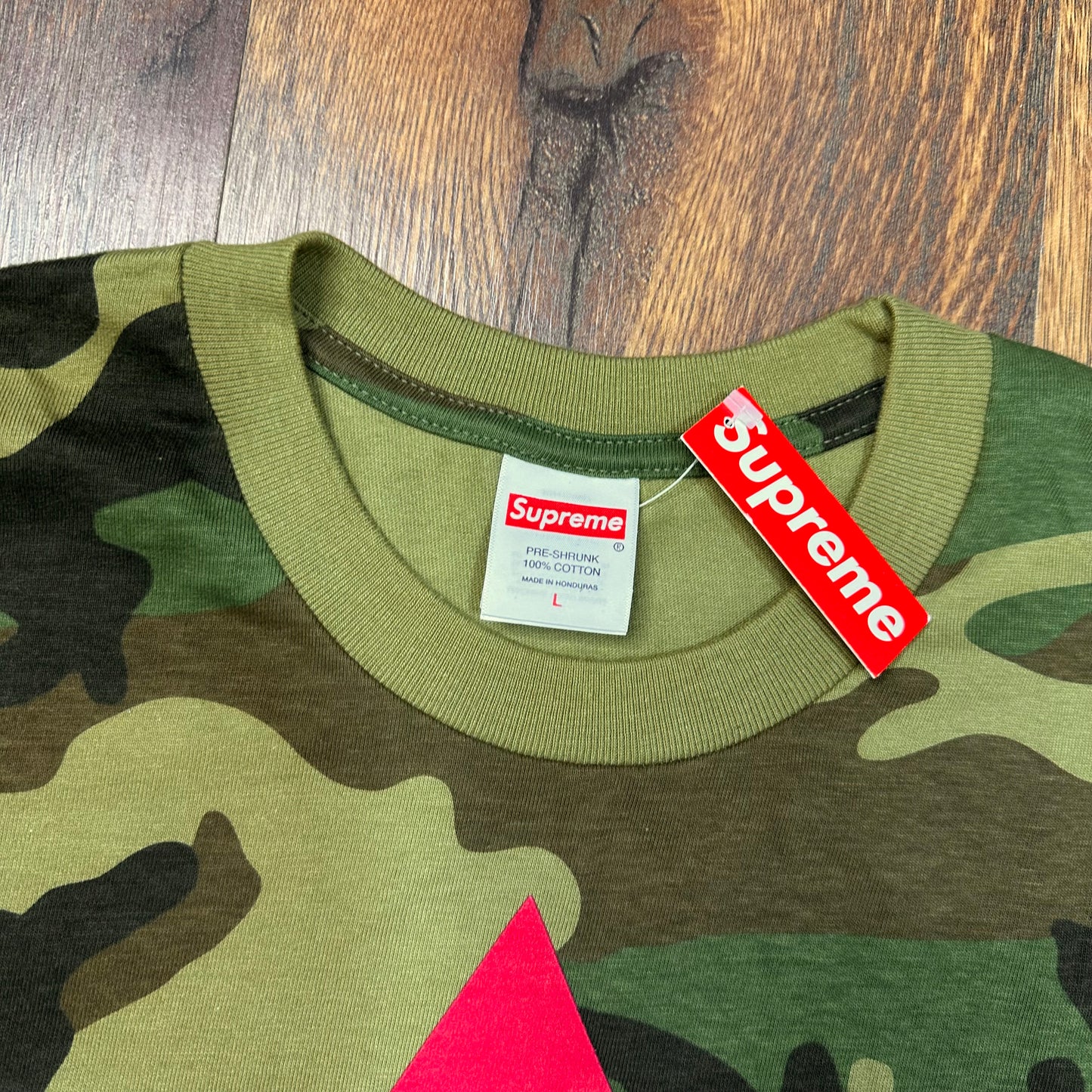Supreme World Famous Tee Woodland Camo