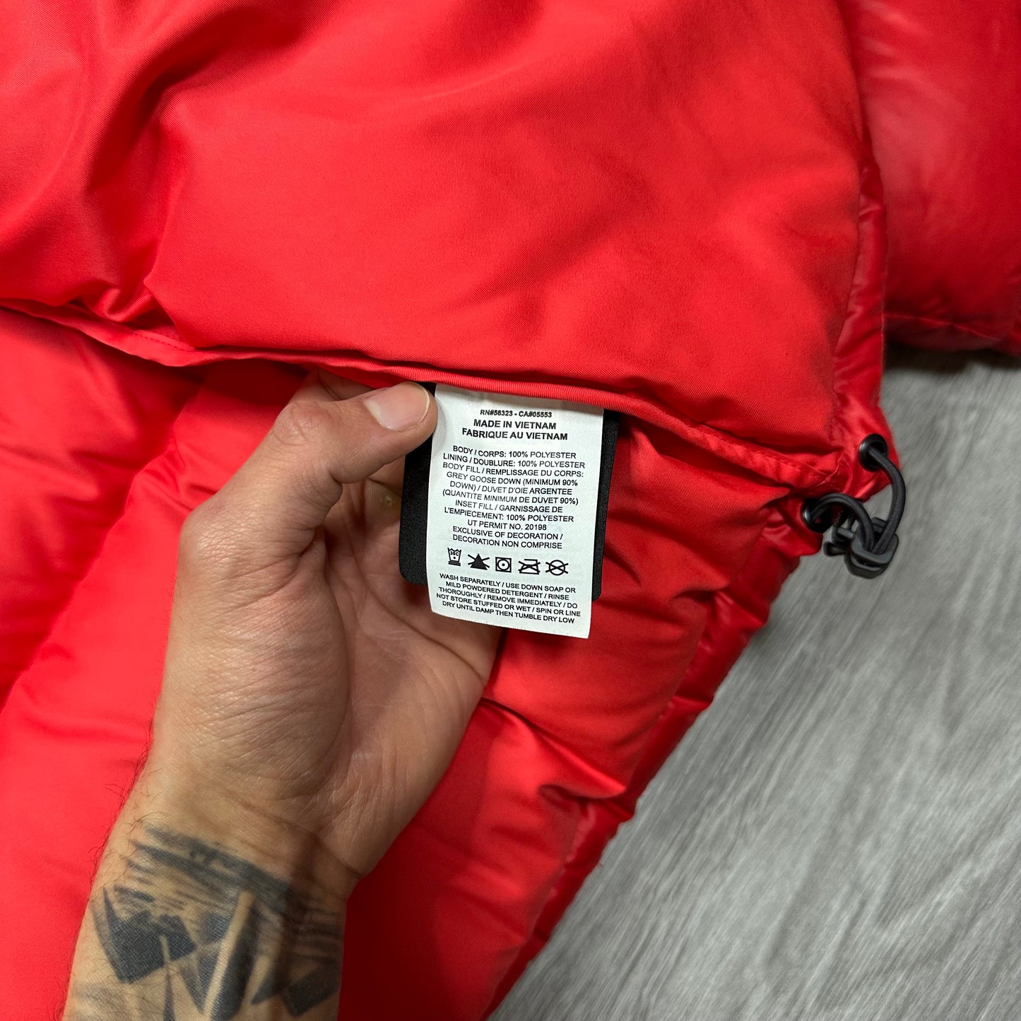 Nike x Drake NOCTA Sunset Puffer Jacket Red