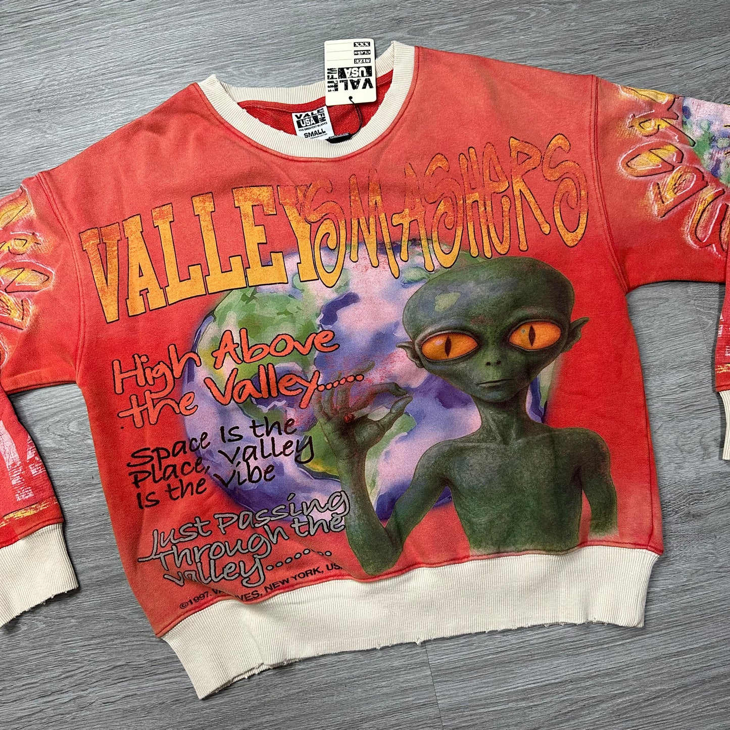 Vale Forever Red Alien Crewneck "Orange"