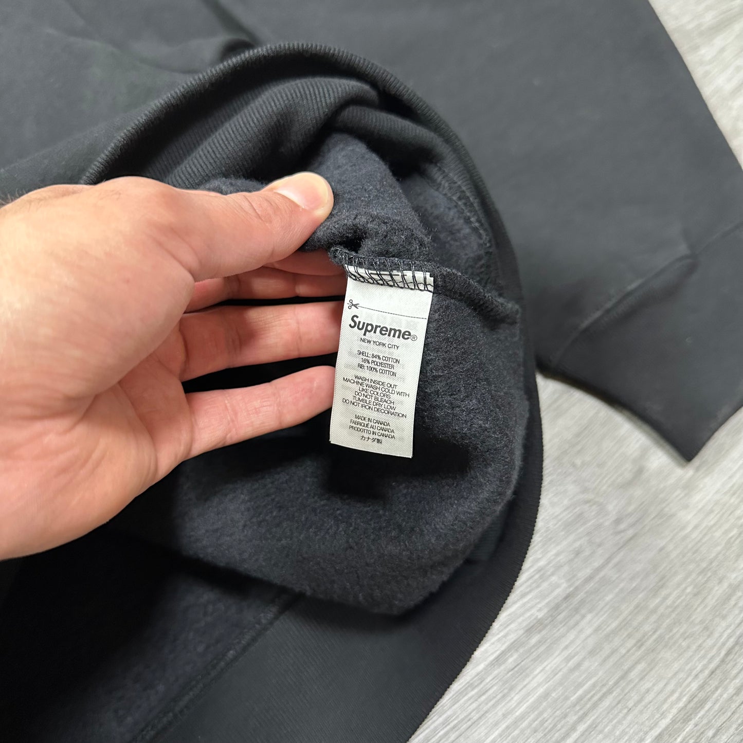 Supreme President Hooded Sweatshirt Black