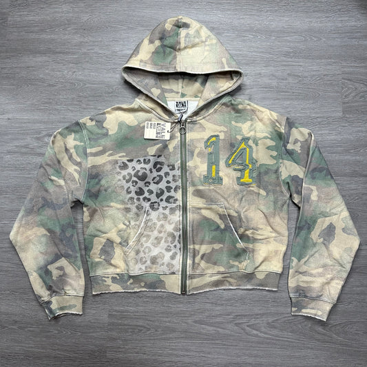 VALE FOREVER CHEETAH CAMO ZIP UP