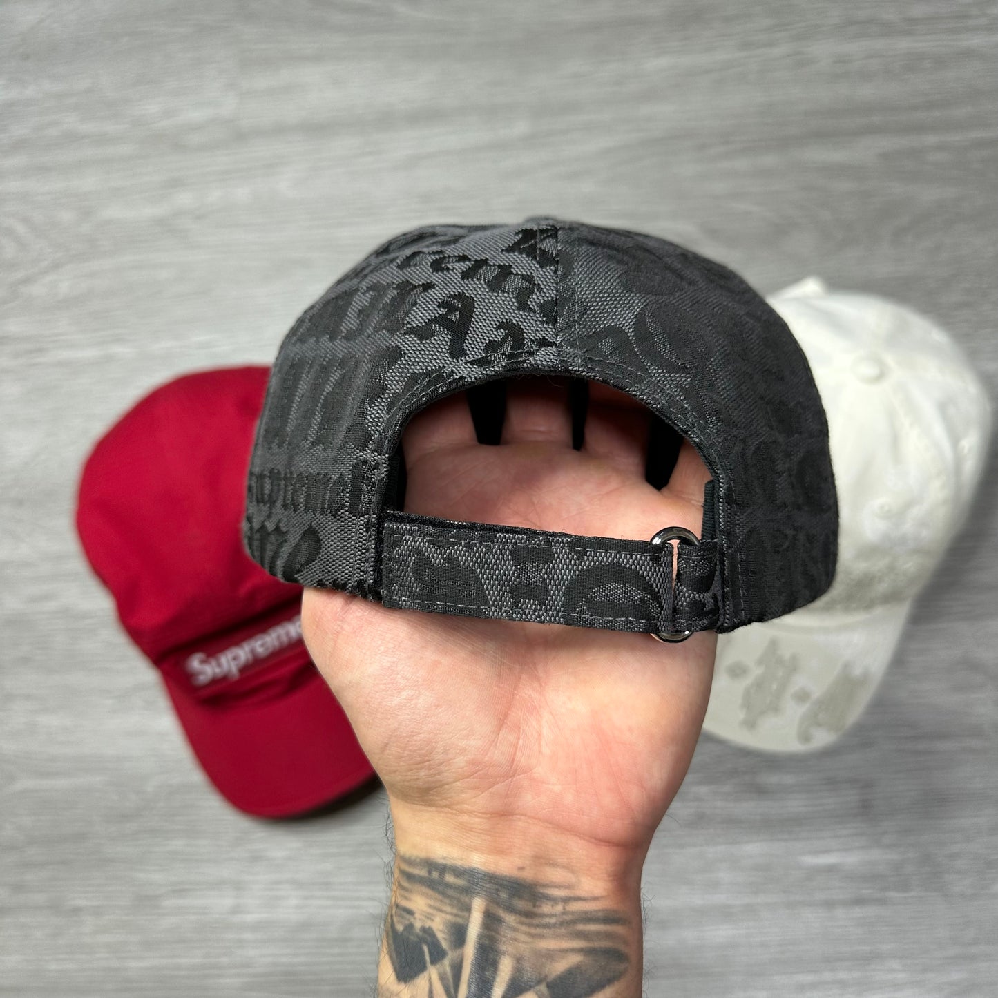 Supreme Cities Jacquard 6-Panel Black