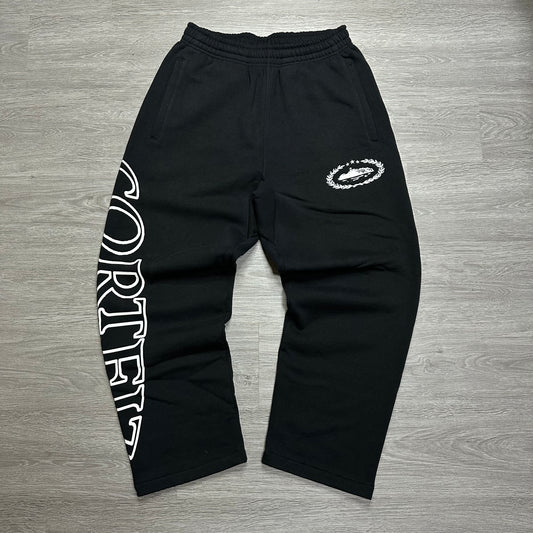 Corteiz Superior Royale Open Hem Pant Black