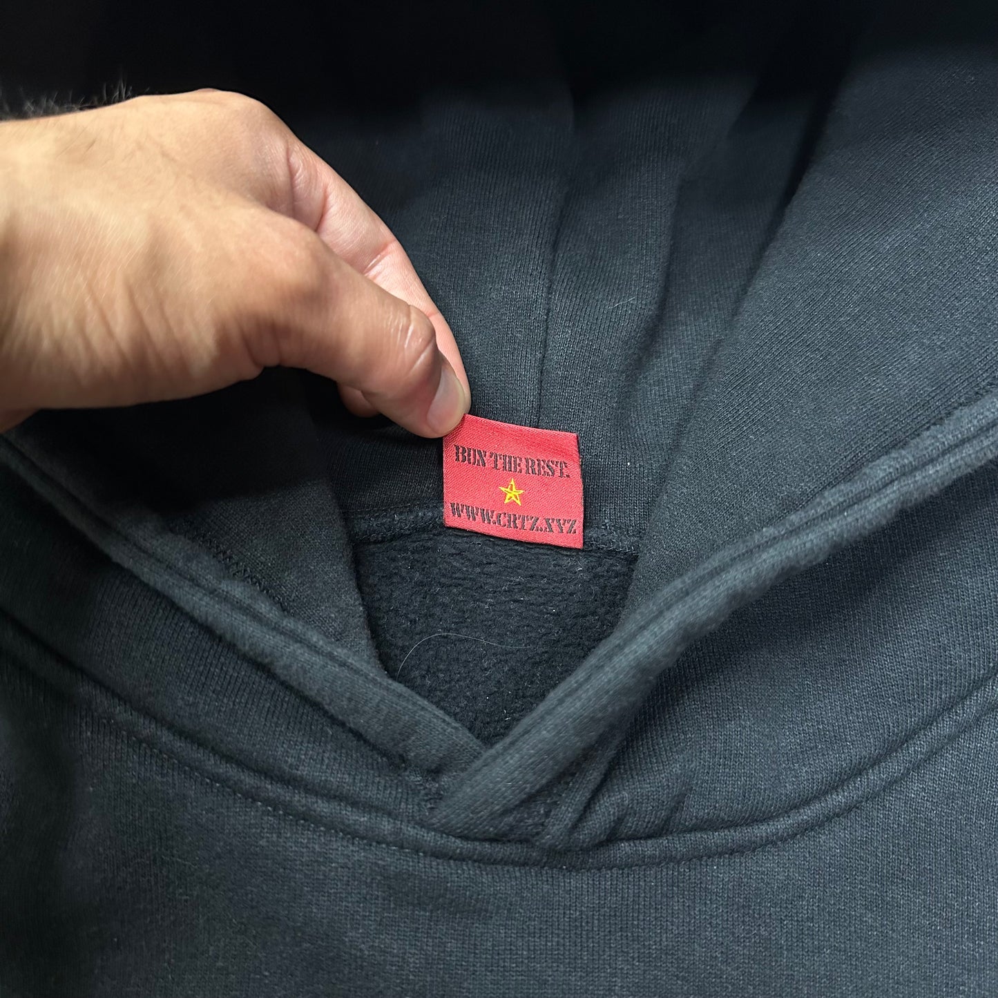 Corteiz Alcatraz V2 Hoodie Triple Black