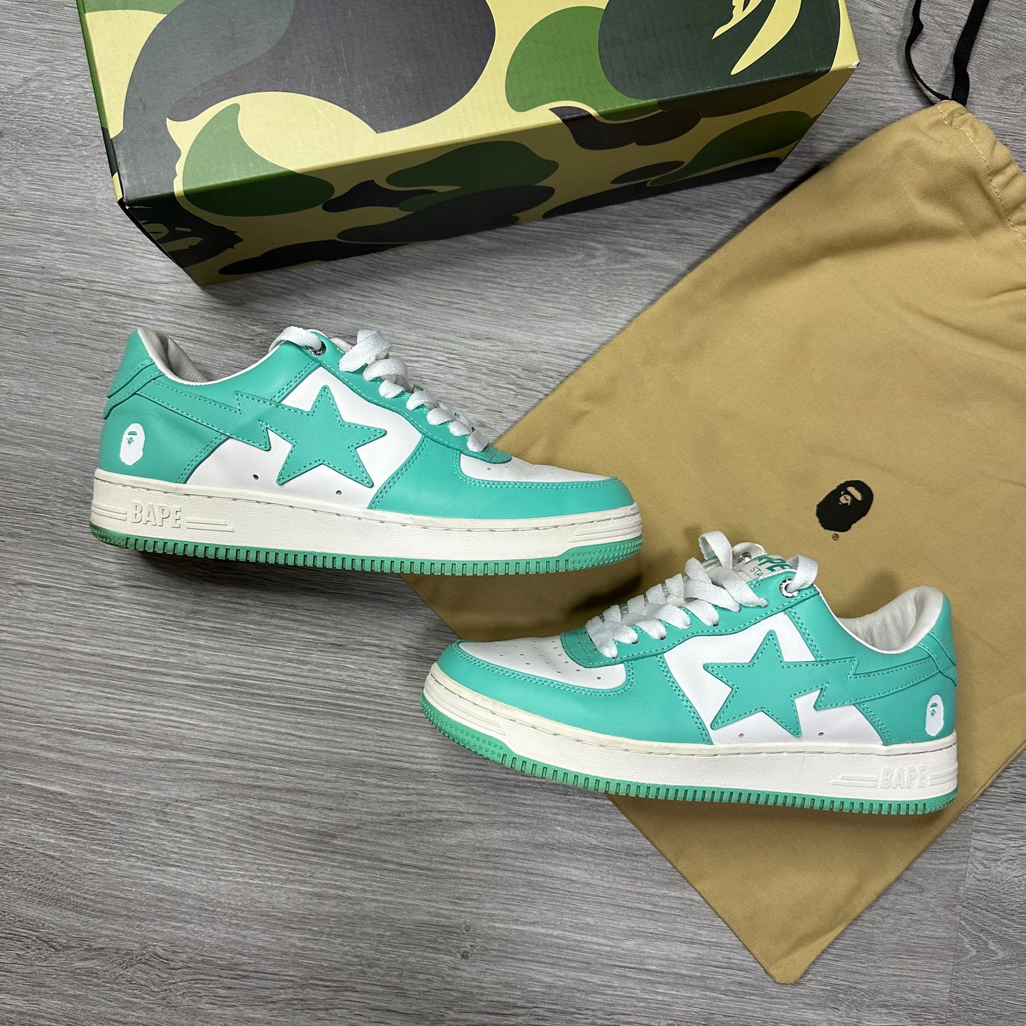 A Bathing Ape BAPESTA #4 M1 Green
