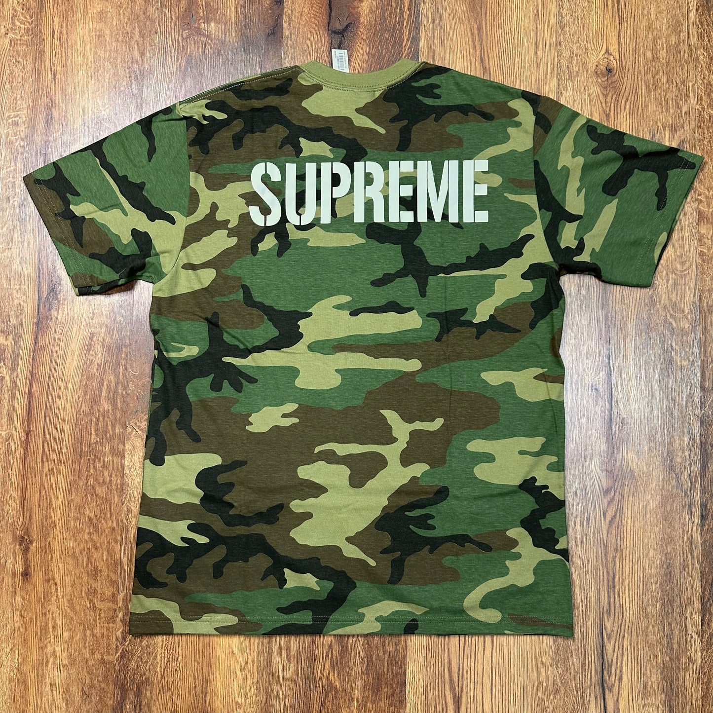 Supreme World Famous Tee Woodland Camo