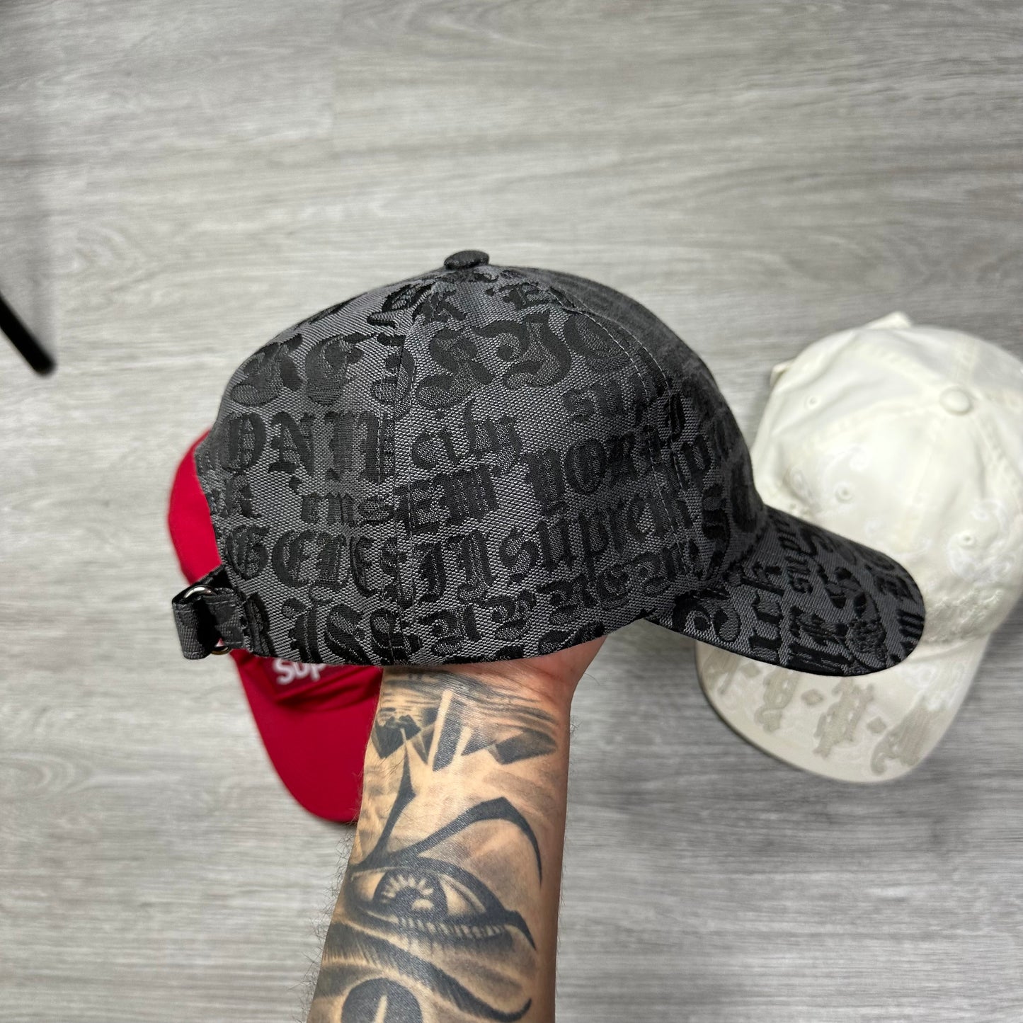 Supreme Cities Jacquard 6-Panel Black