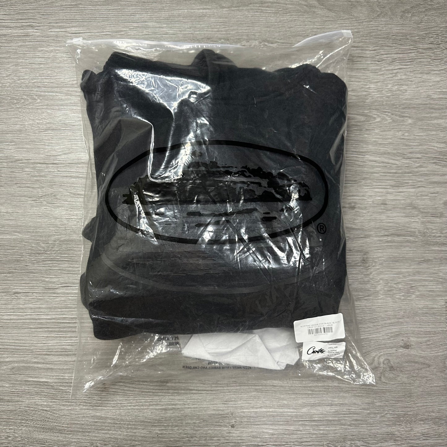 Corteiz Alcatraz V2 Hoodie Triple Black