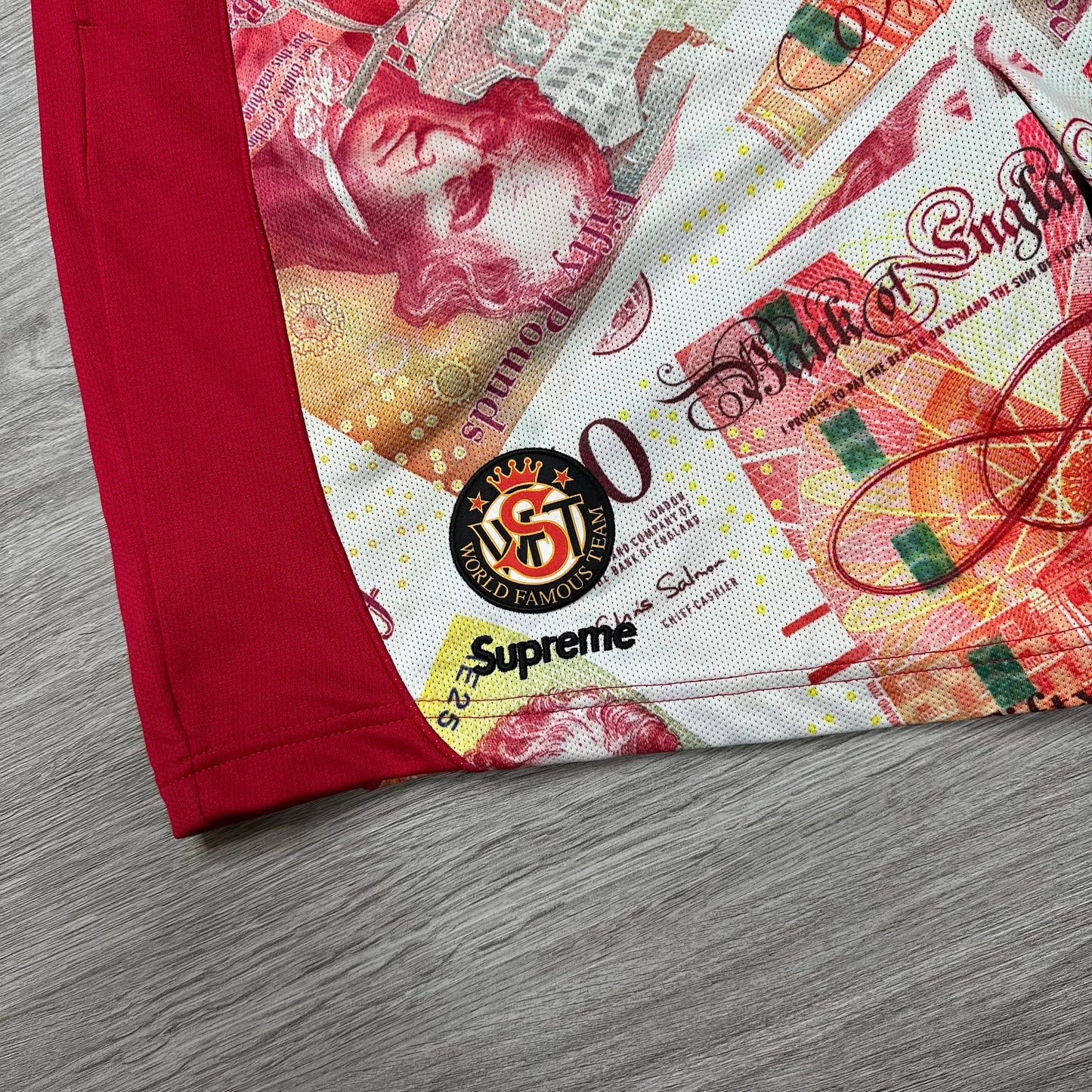 Supreme Pounds Soccer Shorts Red