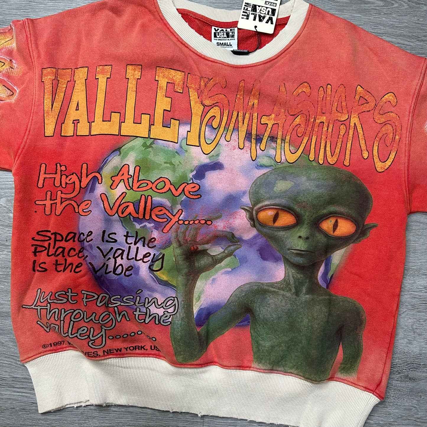 Vale Forever Red Alien Crewneck "Orange"