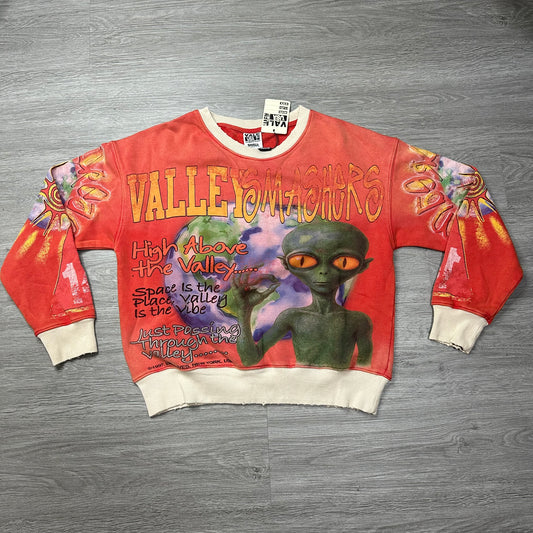 Vale Forever Red Alien Crewneck "Orange"