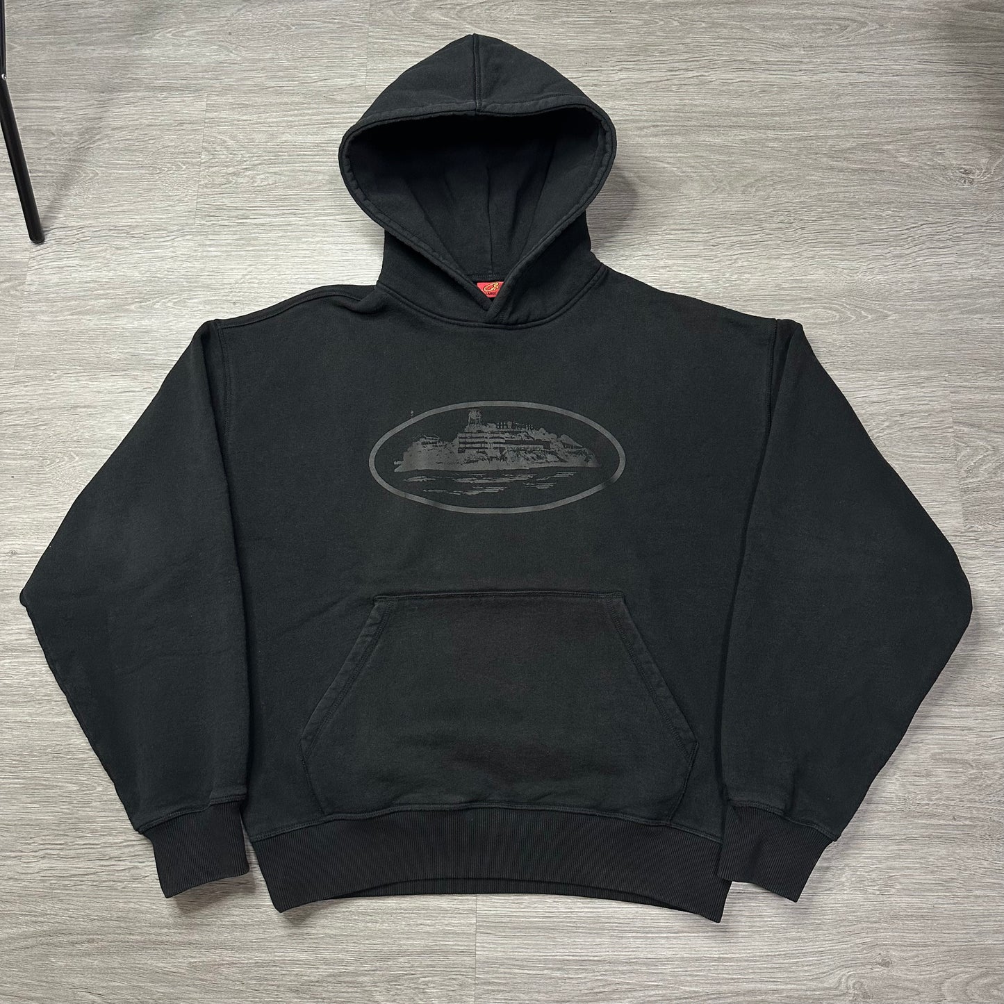 Corteiz Alcatraz V2 Hoodie Triple Black