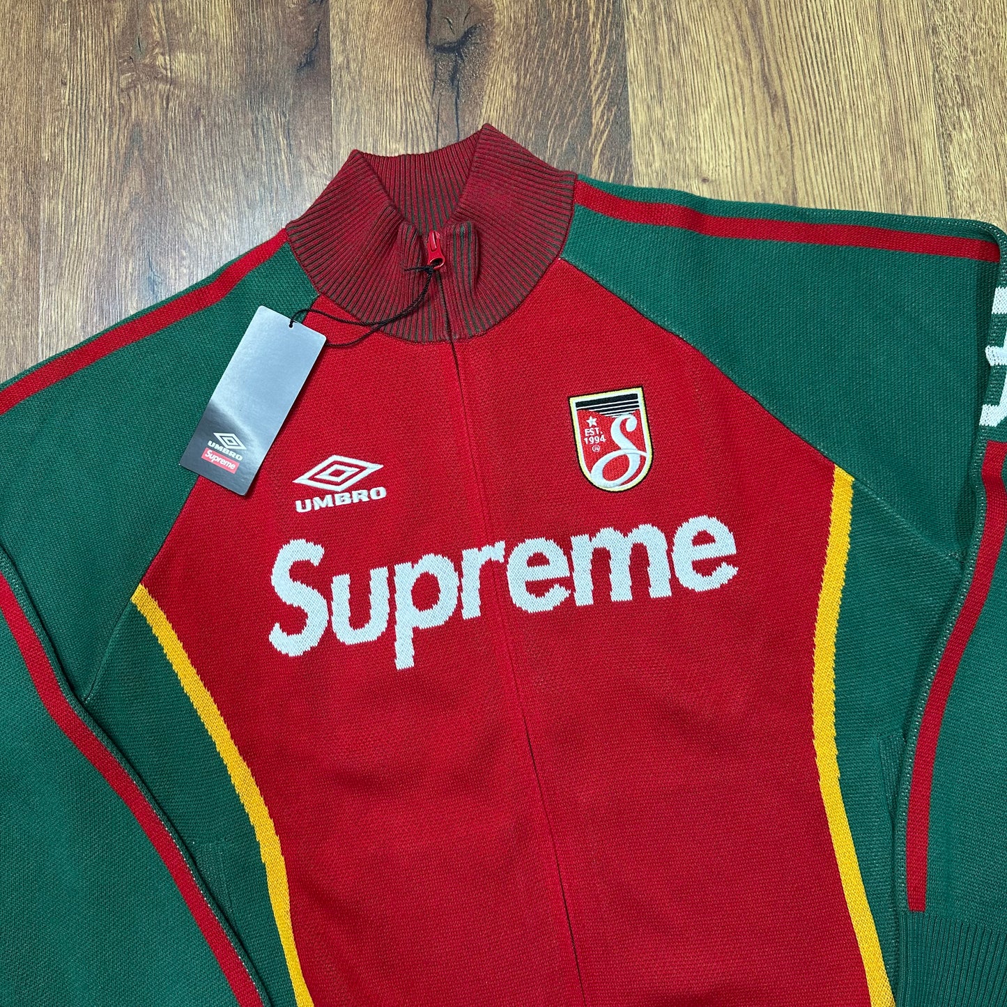 Supreme Umbro Zip Up Sweater Red